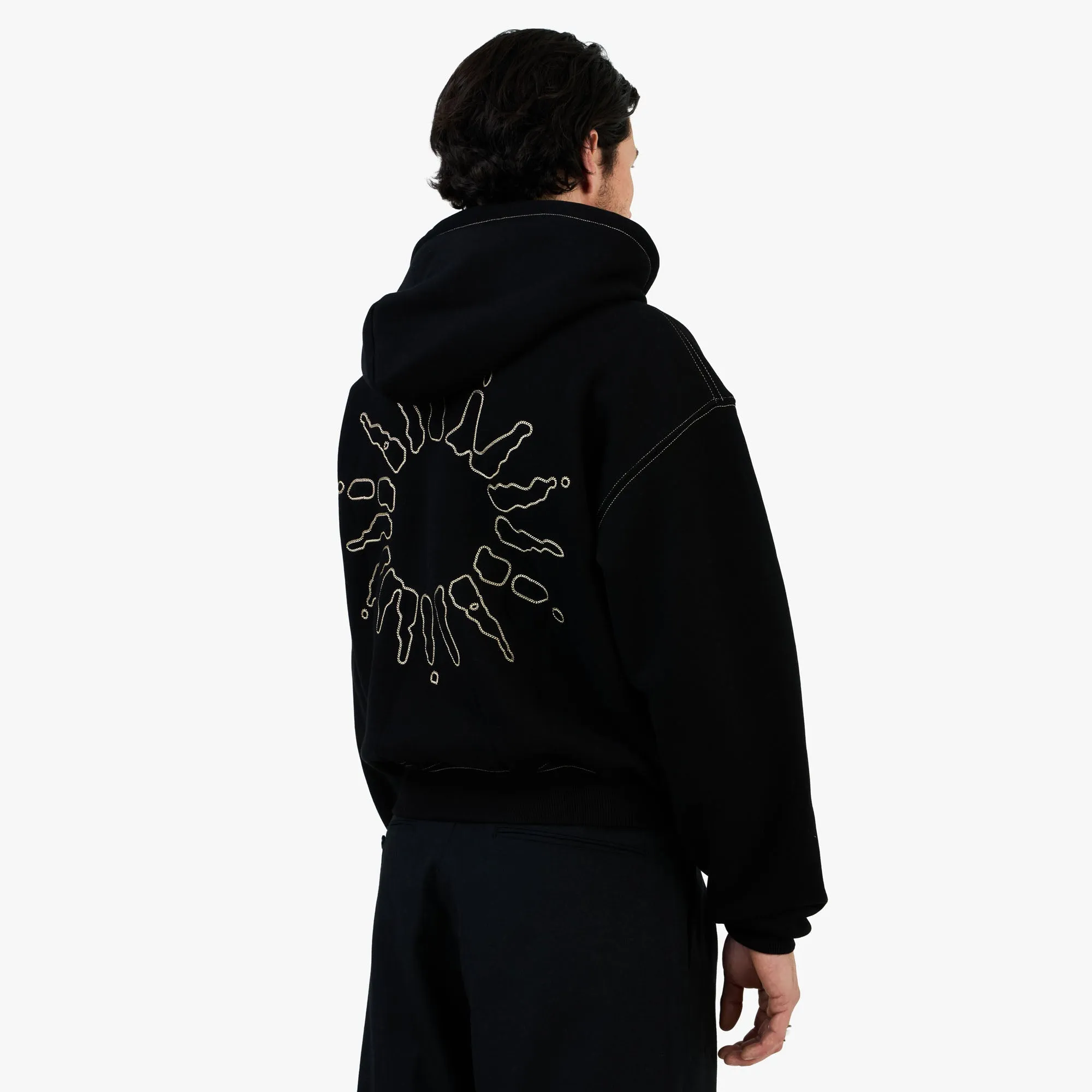 4YE Signature Zip Hoodie Black / Gold sold by Livestock product image thumbnail 3