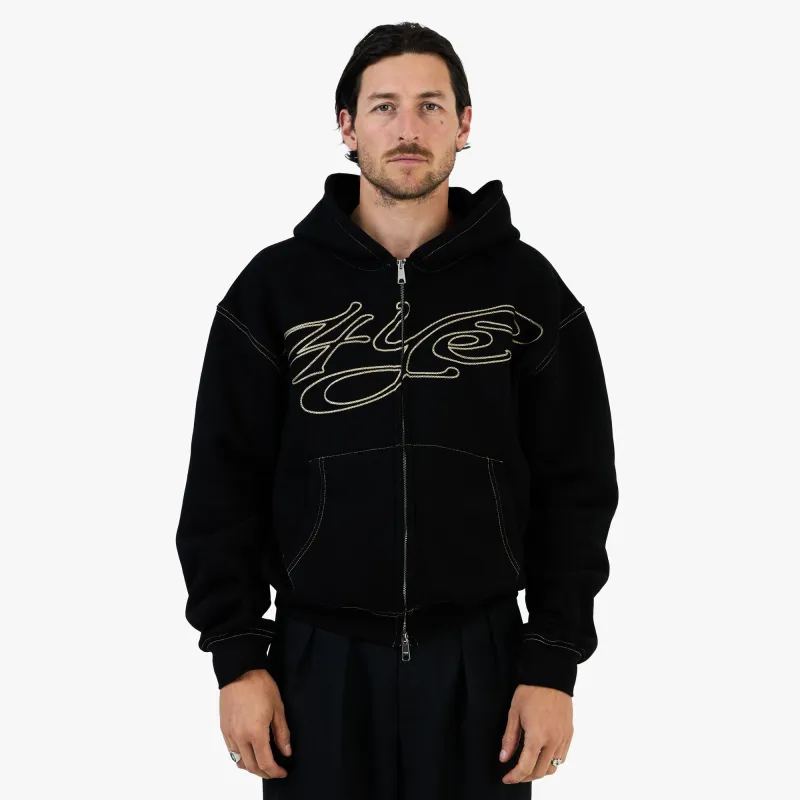 4YE Signature Zip Hoodie Black / Gold made by Livestock