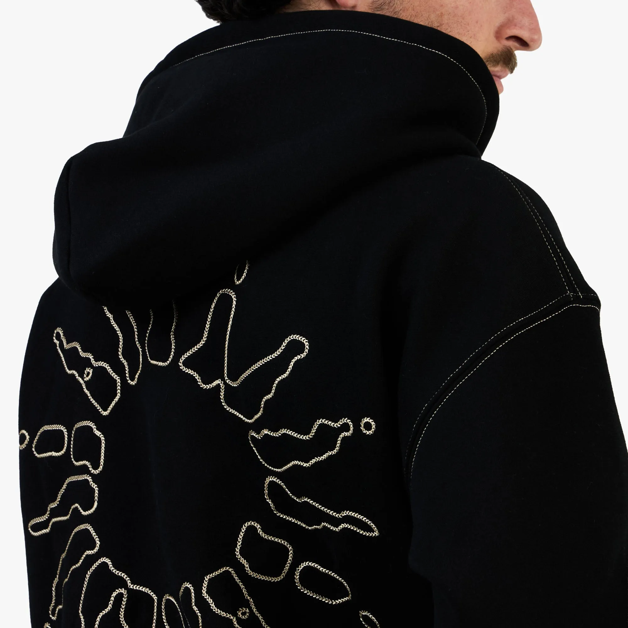 4YE Signature Zip Hoodie Black / Gold sold by Livestock product image thumbnail 5