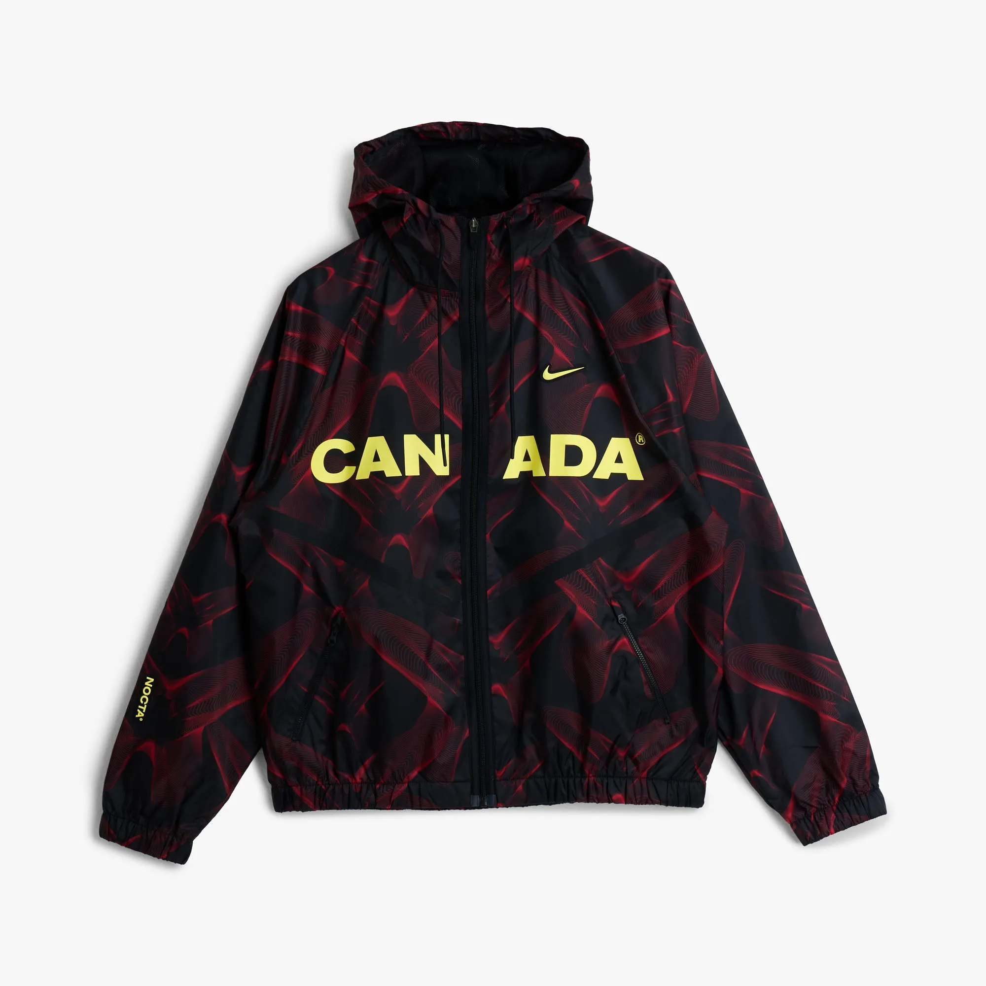 Nike x Canada x NOCTA Anthem Jacket Black / University Red - Sonic Yellow sold by Livestock