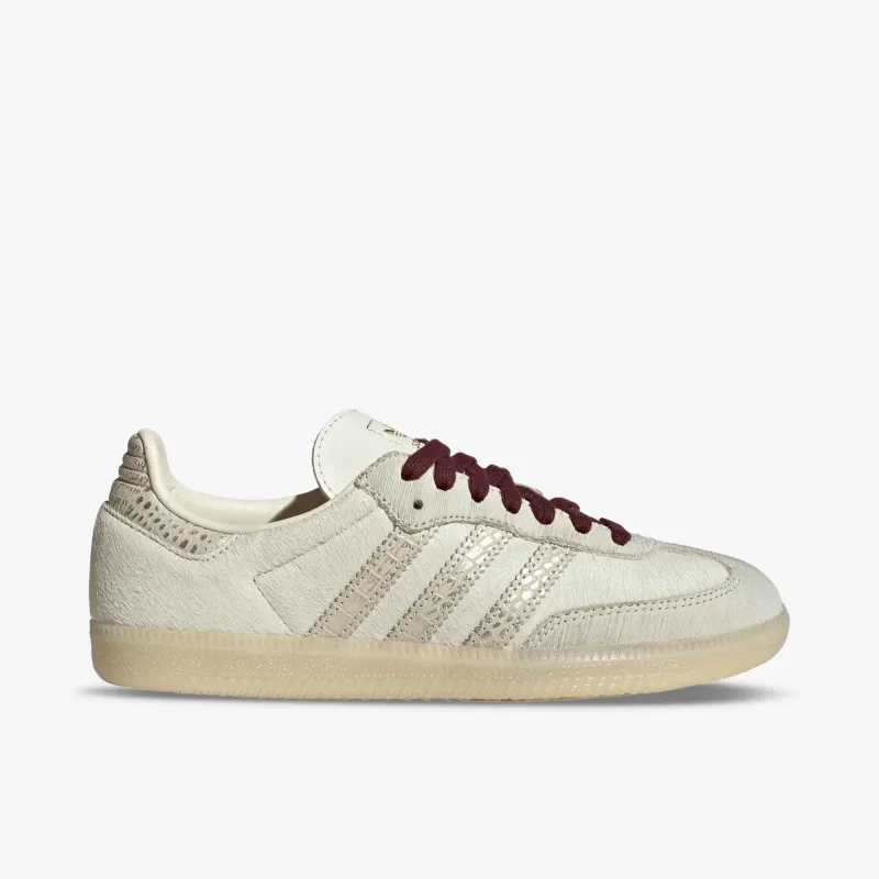 adidas Women's Samba OG Cream White / Maroon made by Adidas