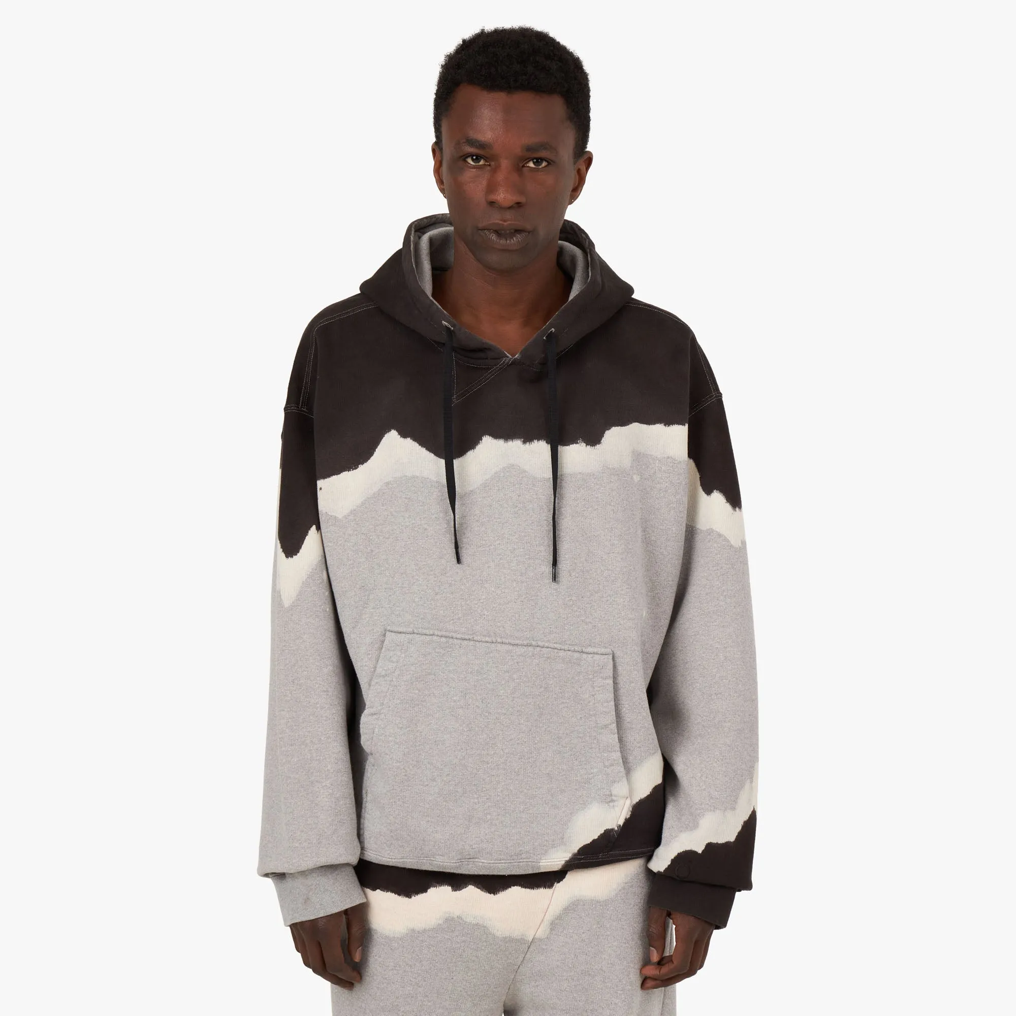 NOMA t.d. Hand Dyed Twist Pullover Hoodie / Grey sold by Livestock