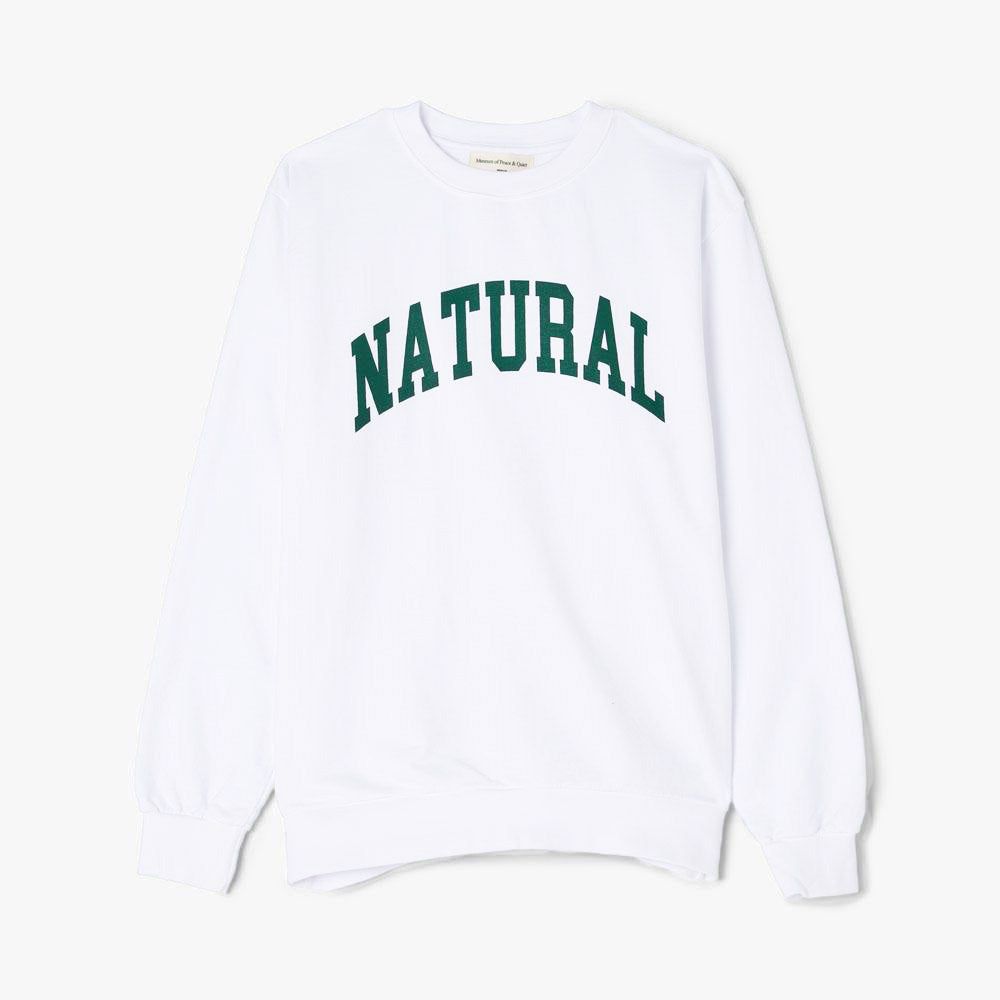 Museum of Peace & Quiet Natural Crewneck / White sold by Livestock product image thumbnail 4