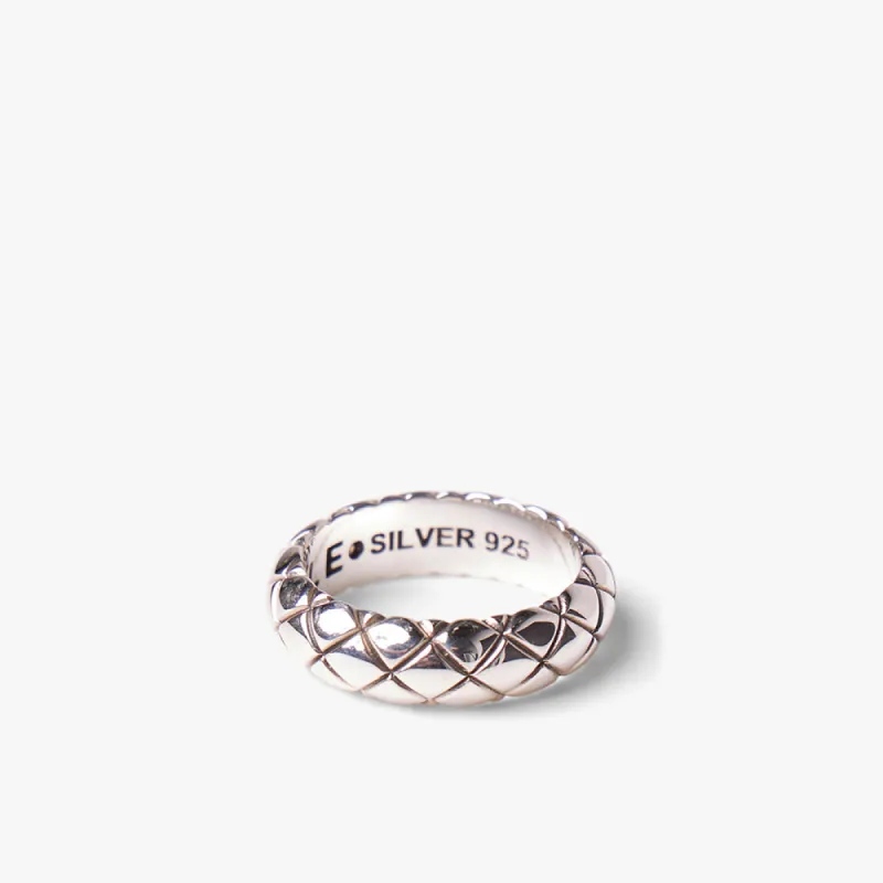 MAPLE Quilted Band Ring / Silver .925 sold by Livestock