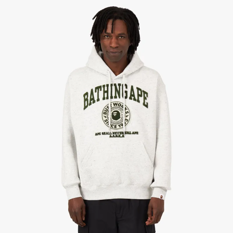 BAPE College Graphic Pullover Hoodie / Grey sold by Livestock