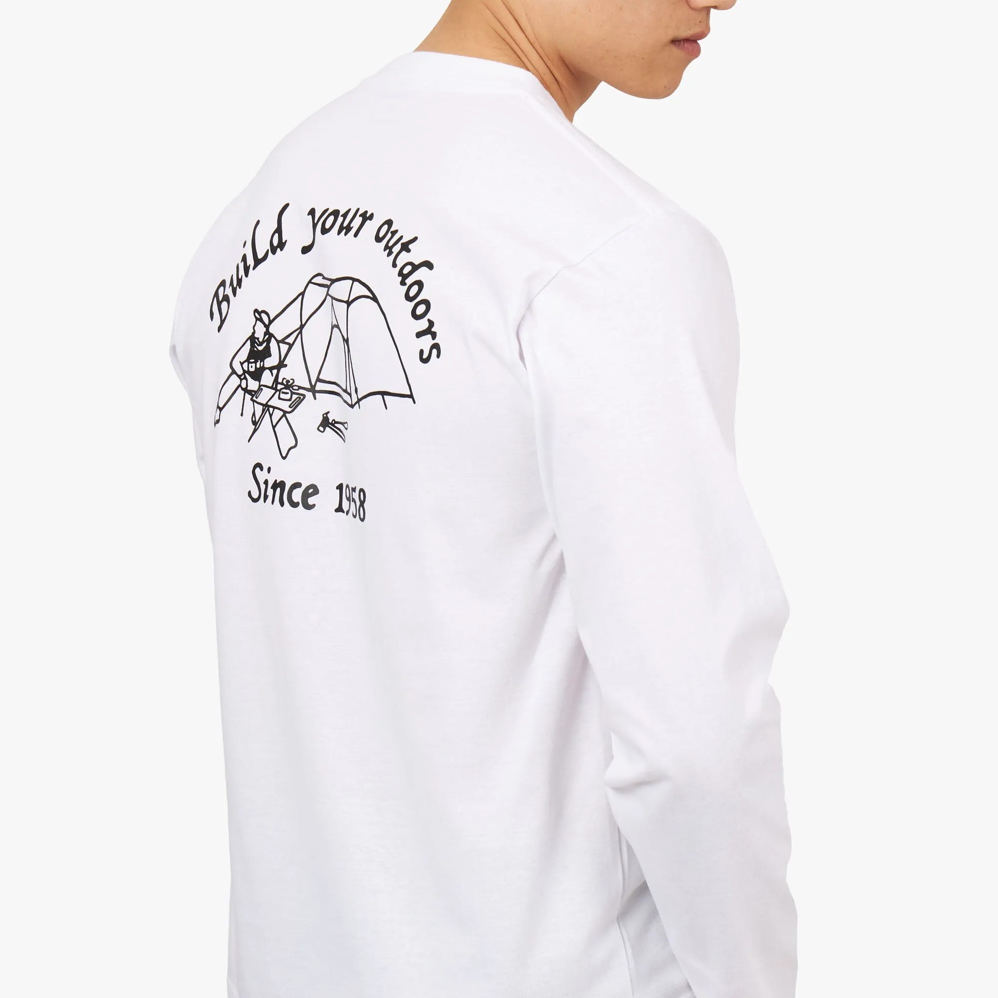 Snow Peak Camping Club Long Sleeve T-shirt / White sold by Livestock product image thumbnail 5