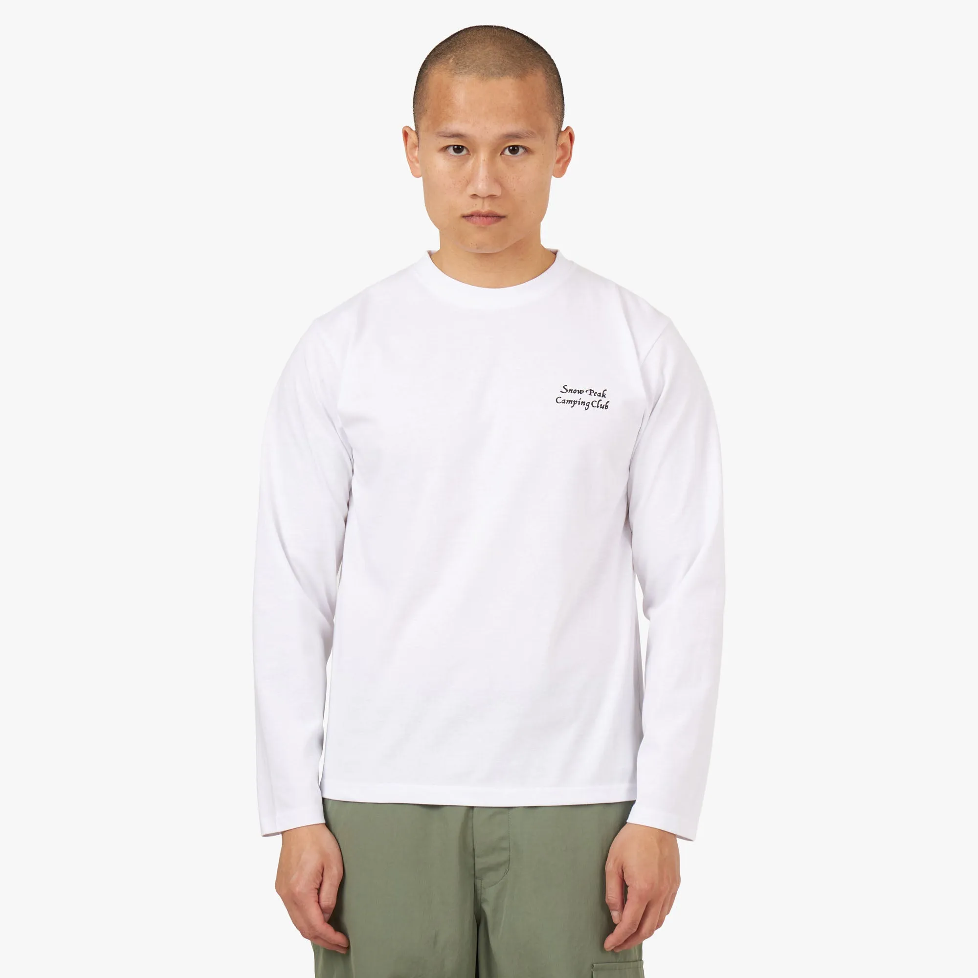 Snow Peak Camping Club Long Sleeve T-shirt / White sold by Livestock