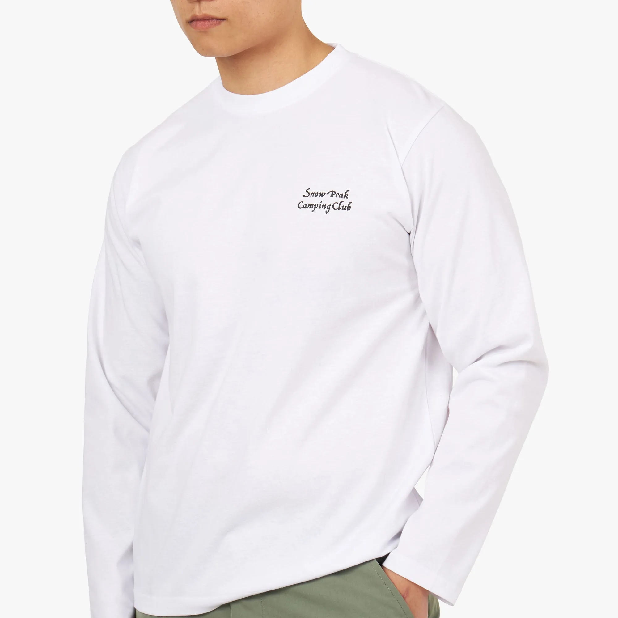 Snow Peak Camping Club Long Sleeve T-shirt / White sold by Livestock product image thumbnail 4