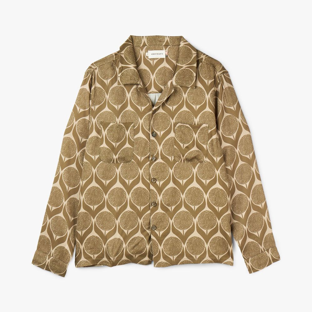 Honor The Gift Floral Long Sleeve Button-Up / Olive sold by Livestock product image thumbnail 4