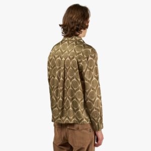 Honor The Gift Floral Long Sleeve Button-Up / Olive sold by Livestock