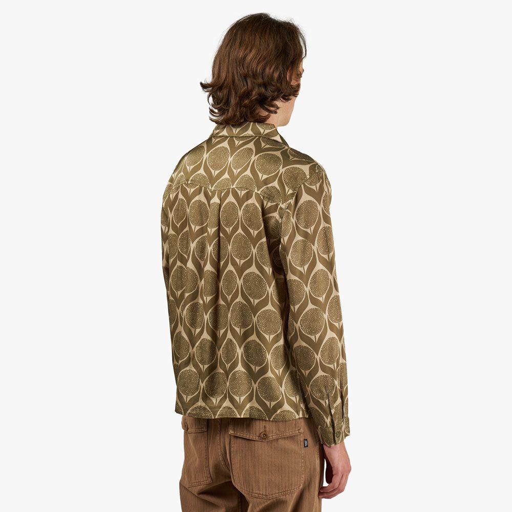 Honor The Gift Floral Long Sleeve Button-Up / Olive sold by Livestock product image thumbnail 3