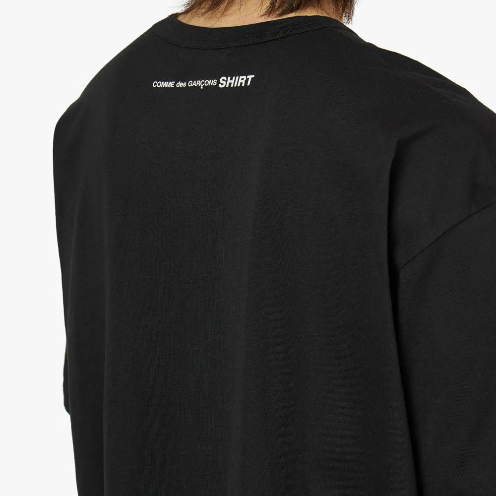 COMME des GARÇONS SHIRT Logo T-shirt / Black sold by Livestock product image thumbnail 4