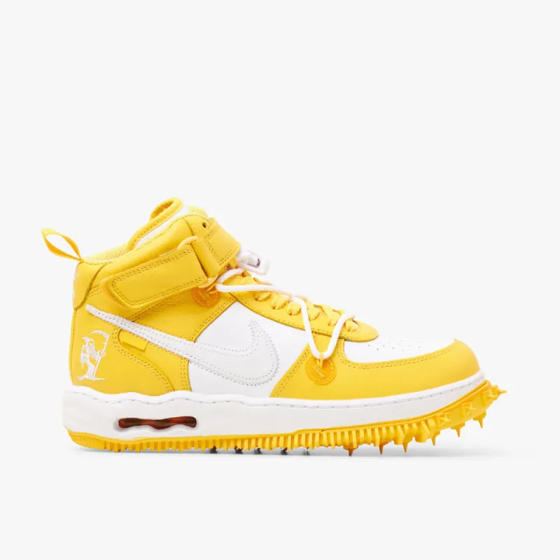 Nike x Off-White Air Force 1 Mid White / White - Varsity Maize sold by Livestock
