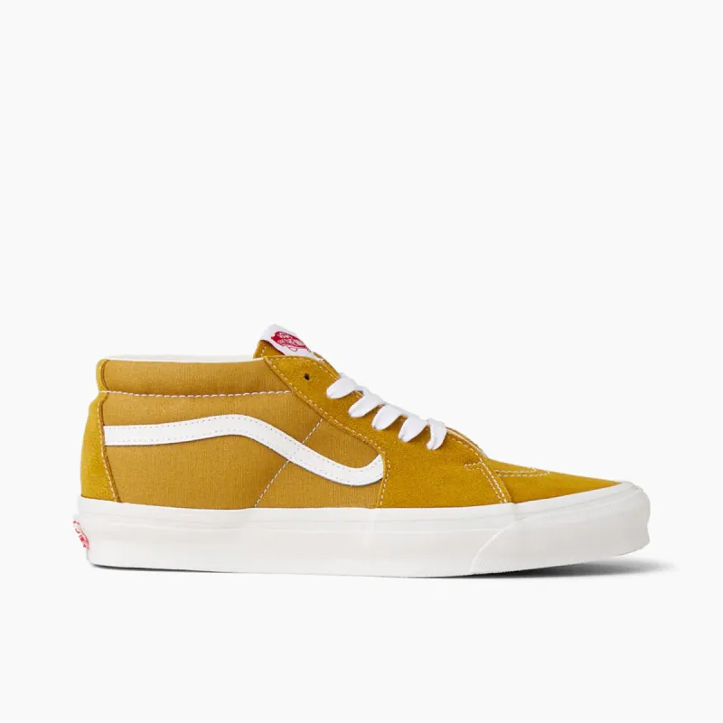 Vans OG SK8-MID LX SUEDE / CANVAS TOBACCO - WHITE sold by Livestock