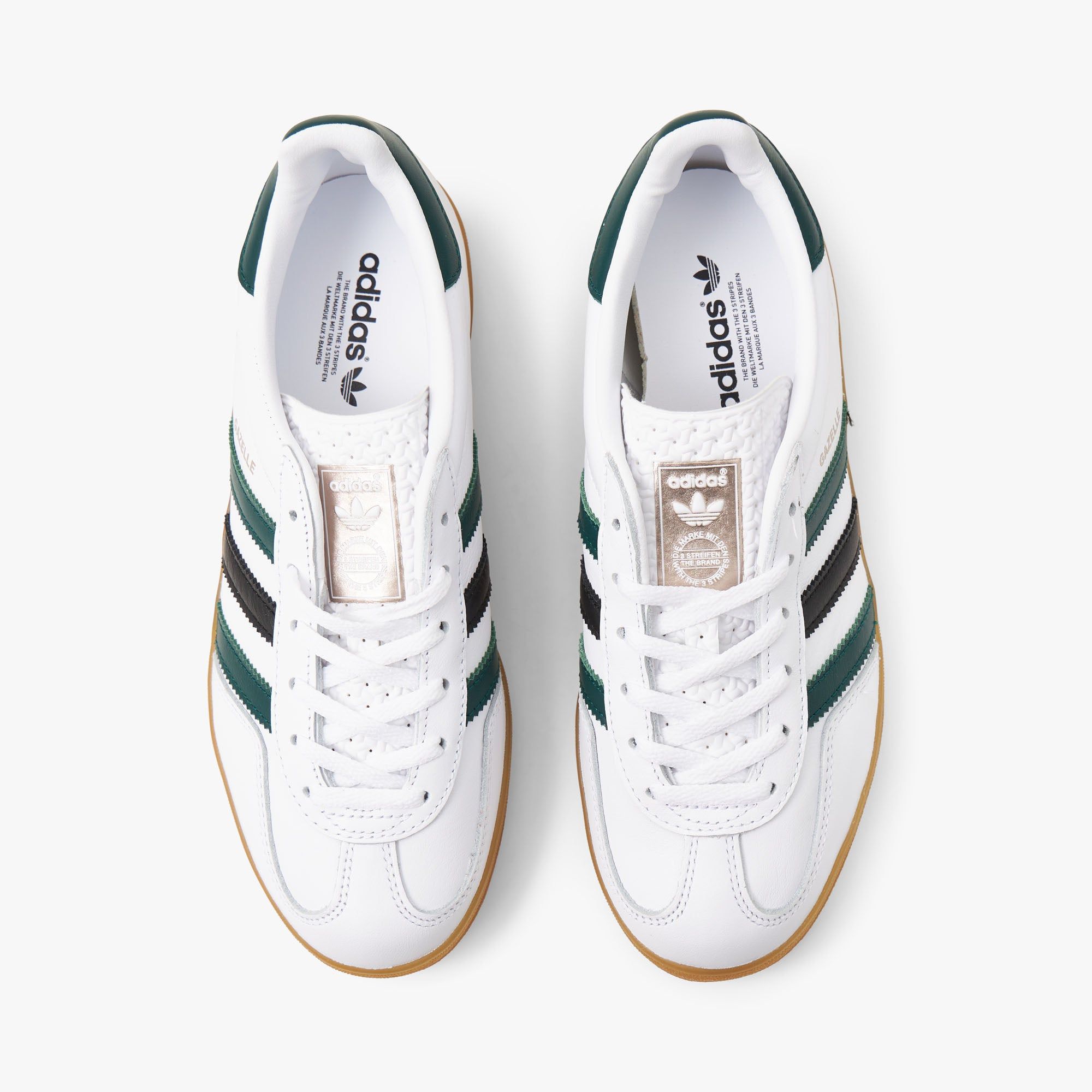 adidas Originals Women’s Gazelle Indoor White / Collegiate Green - Gum sold by Livestock product image thumbnail 5
