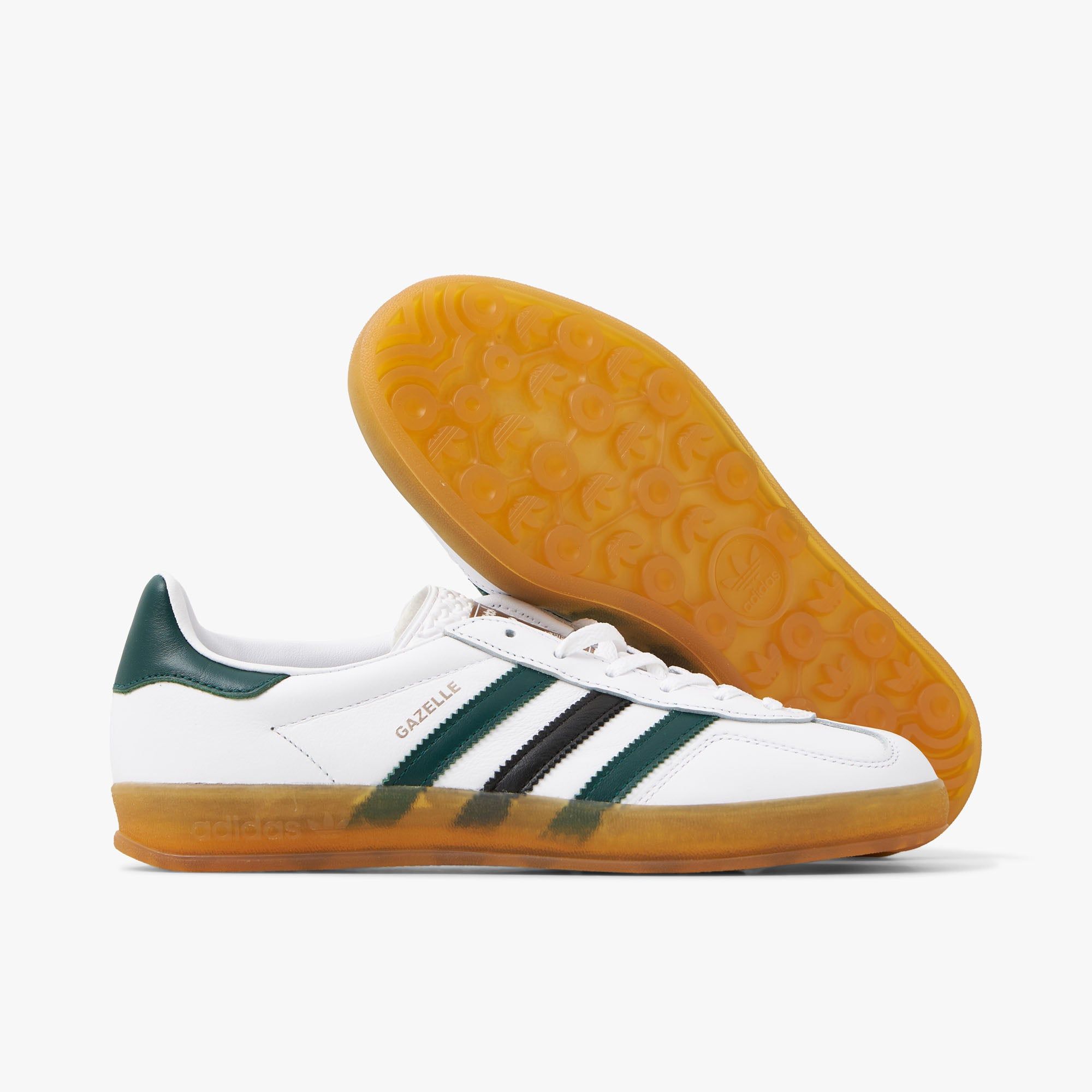 adidas Originals Women’s Gazelle Indoor White / Collegiate Green - Gum sold by Livestock product image thumbnail 2