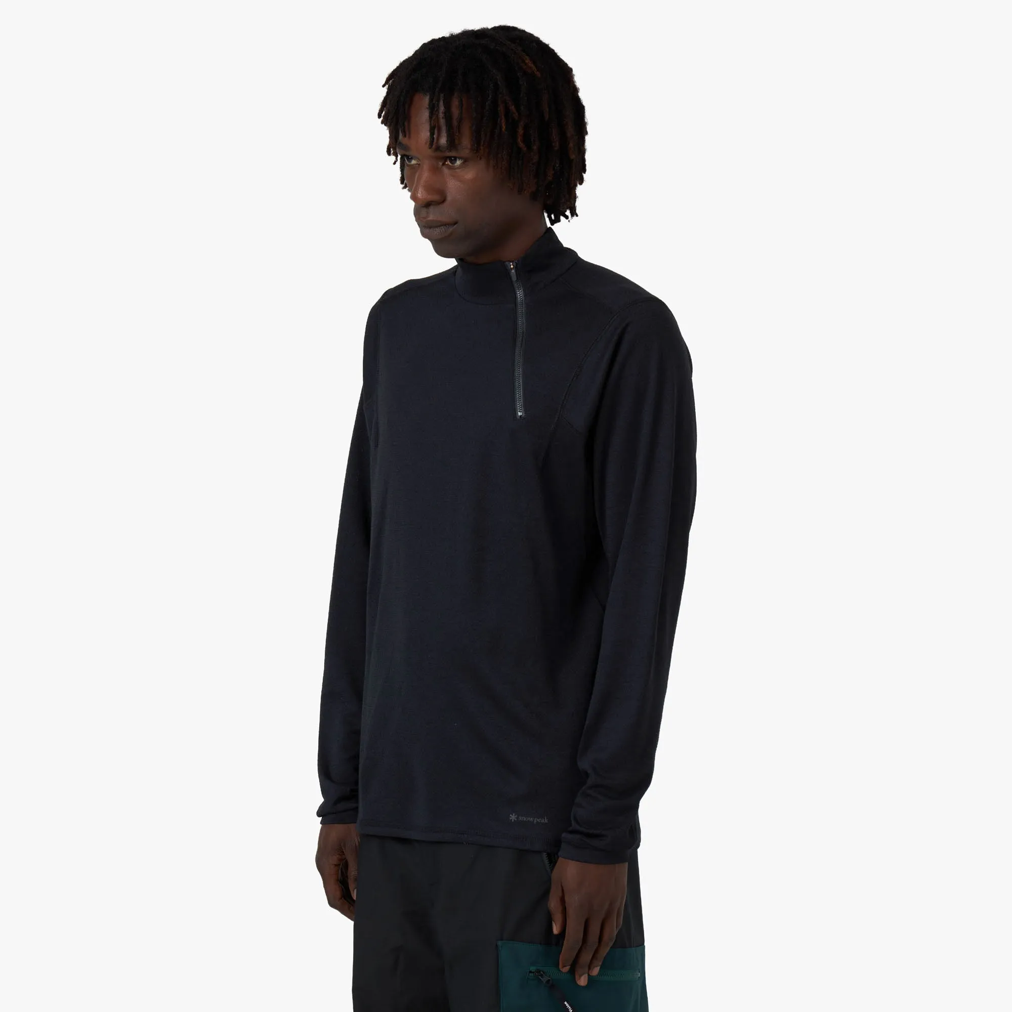 Snow Peak Recycled Pe/Wo Half Zip Pullover / Black sold by Livestock product image thumbnail 2