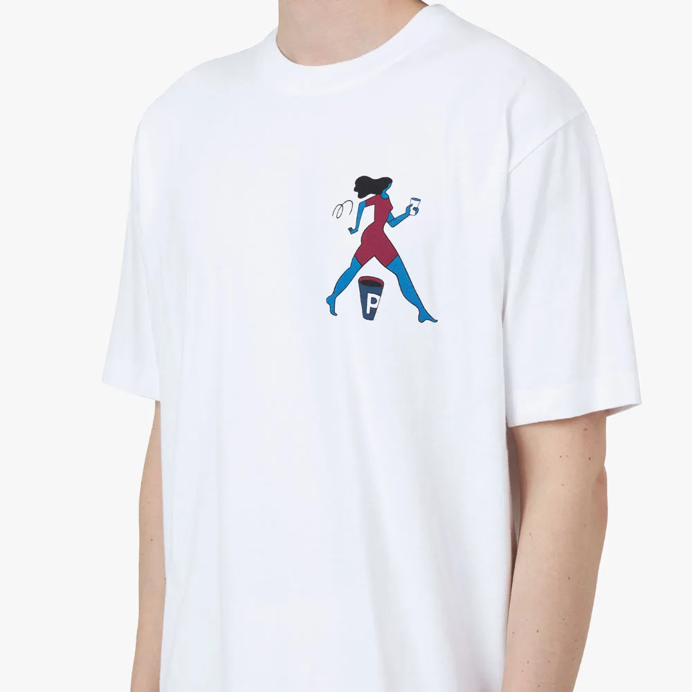 by Parra Questioning T-shirt / White sold by Livestock product image thumbnail 4
