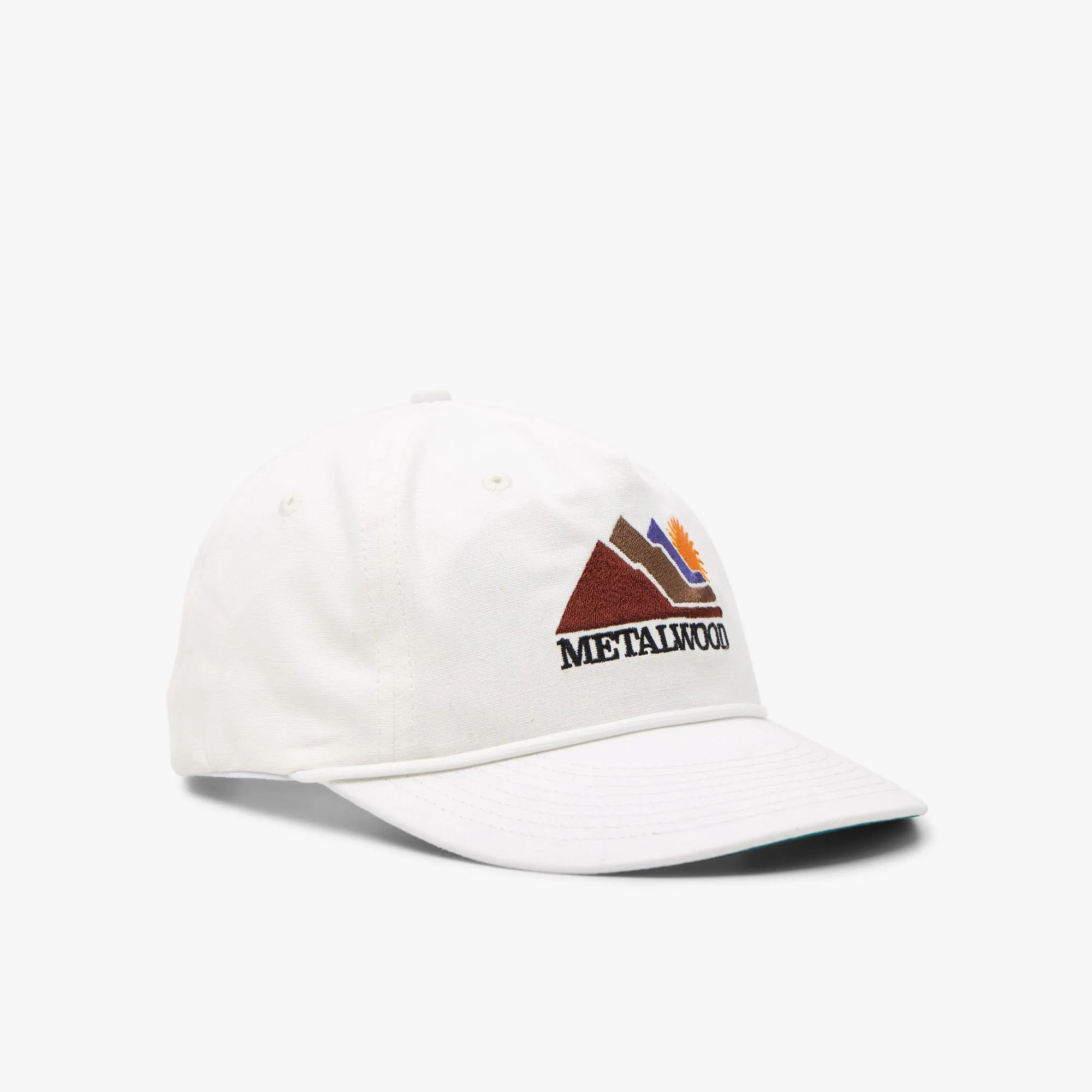 Metalwood Sunshine 5-Panel Rope Hat / White sold by Livestock