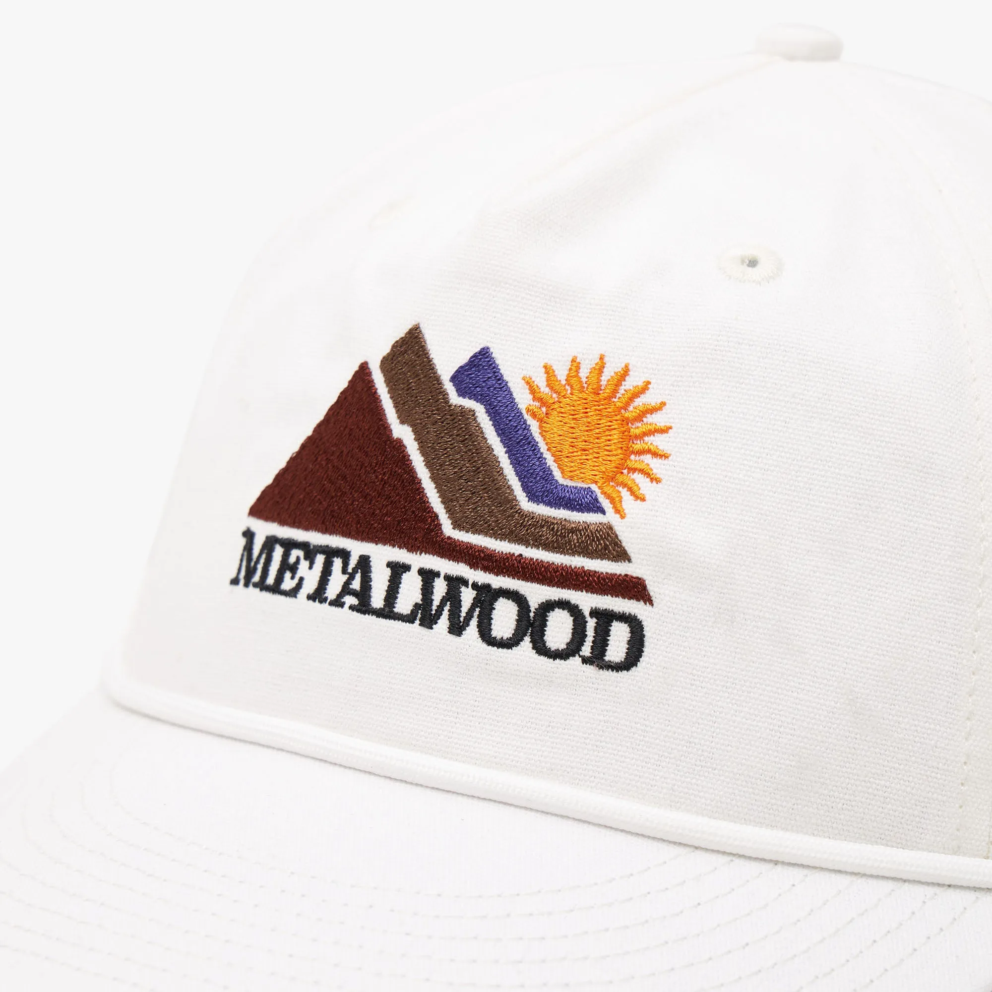 Metalwood Sunshine 5-Panel Rope Hat / White sold by Livestock product image thumbnail 4