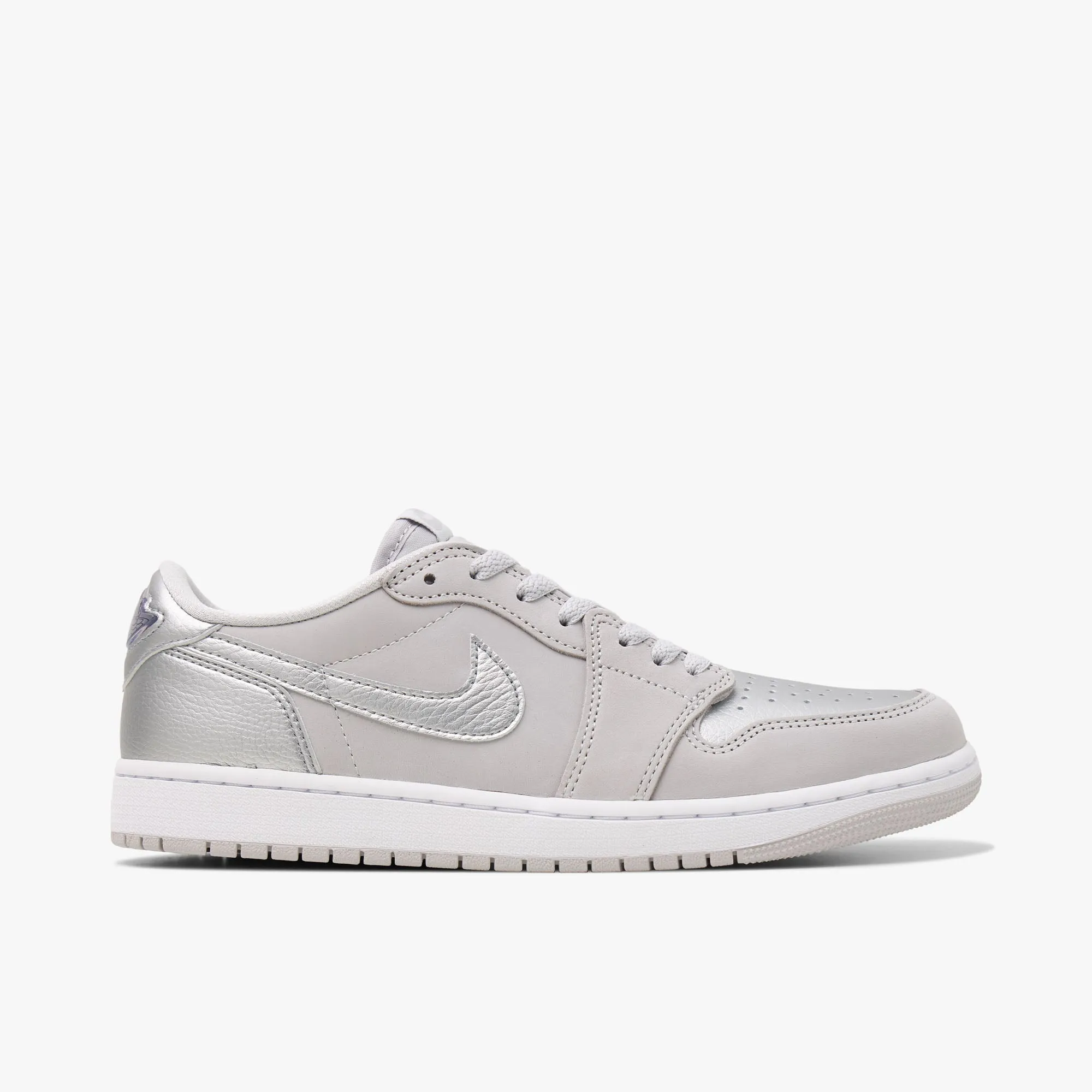 Jordan 1 Retro Low OG Neutral Grey / Metallic Silver - White sold by Livestock