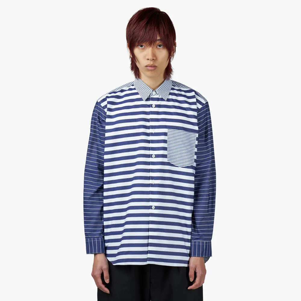 COMME des GARÇONS SHIRT Yarn Dyed Stripe Poplin Shirt / Stripe 1 sold by Livestock
