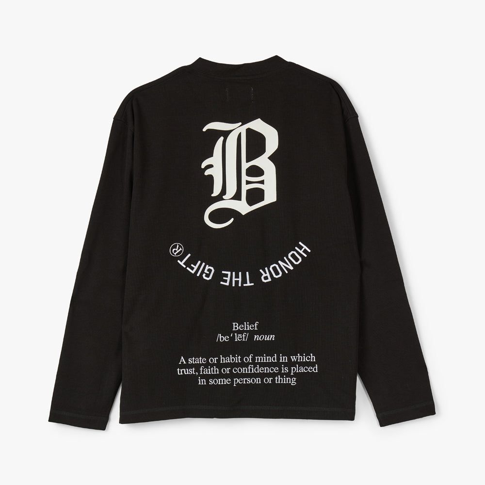 Honor The Gift Belief LS Tee / Black sold by Livestock product image thumbnail 5