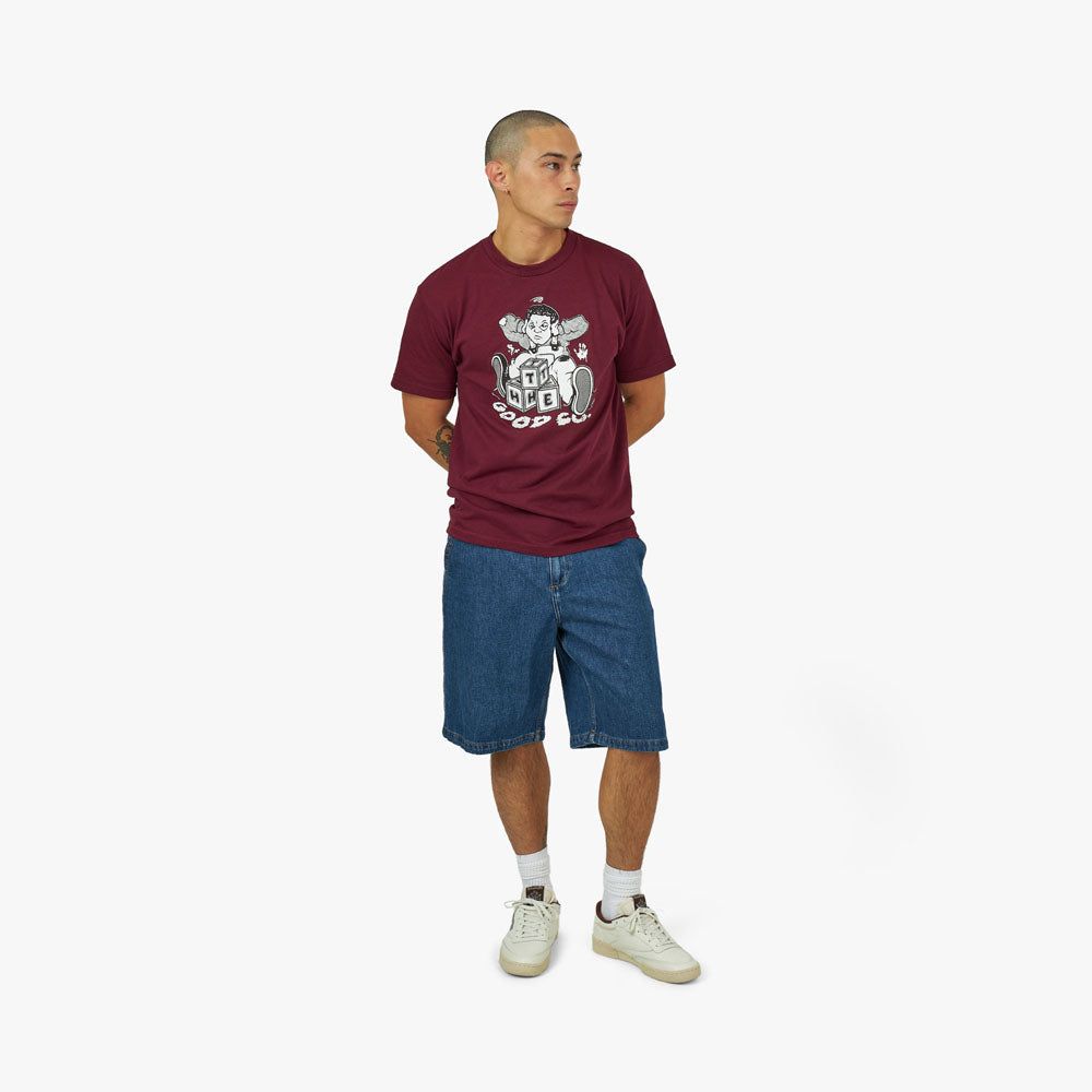 The Good Company Def Tee / Burgundy sold by Livestock product image thumbnail 5