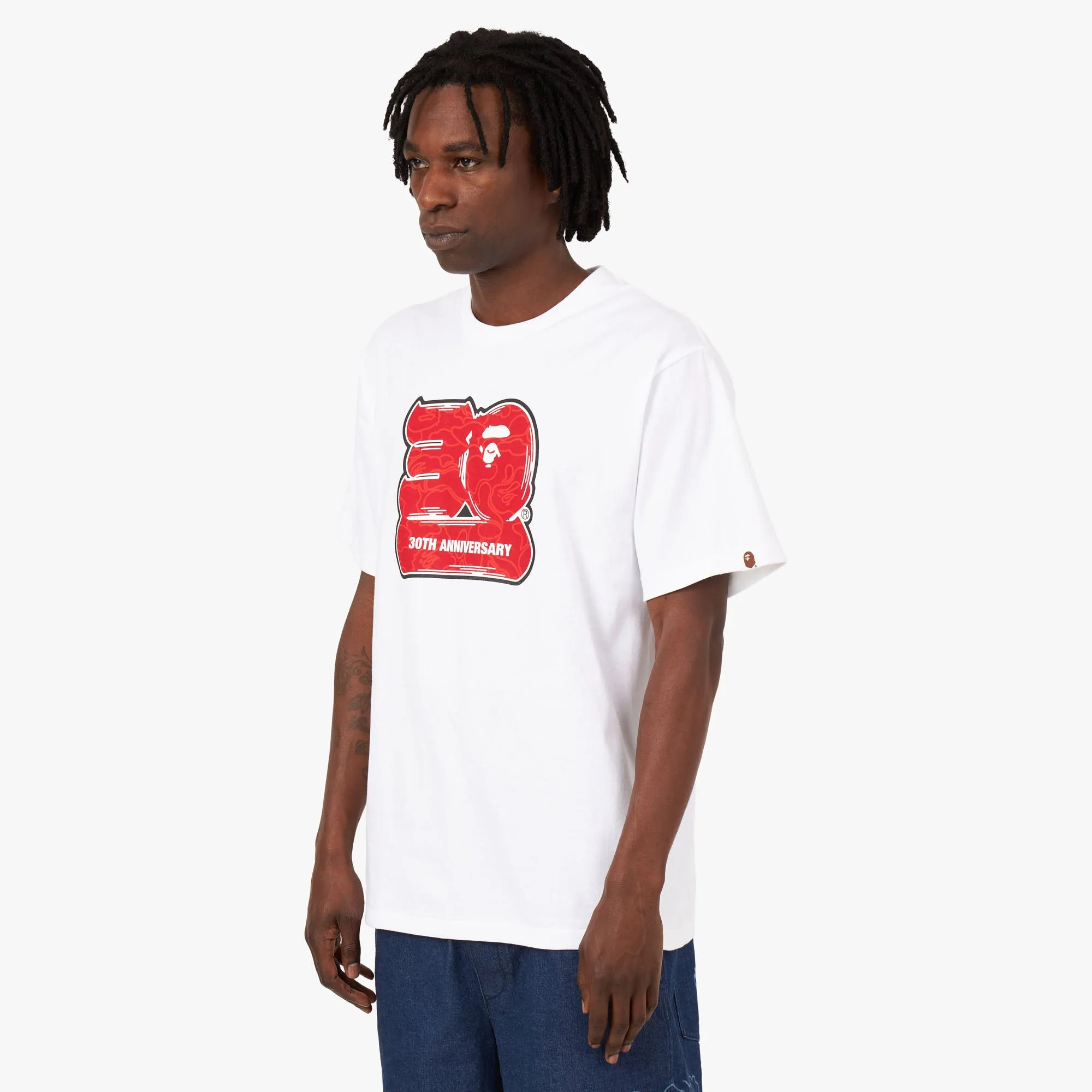 BAPE 30th Anniversary T-shirt #2 White / Red sold by Livestock product image thumbnail 2
