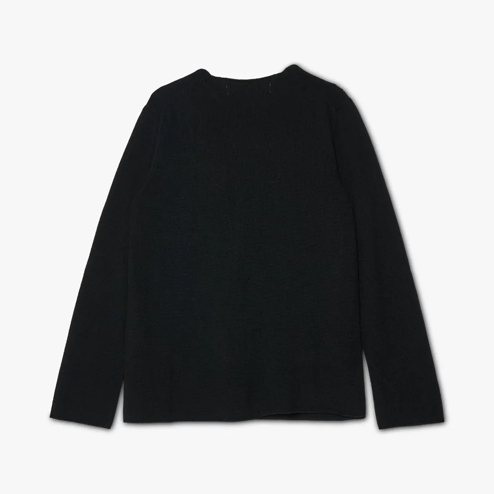 COMME des GARÇONS PLAY Knit Crewneck / Black sold by Livestock product image thumbnail 5