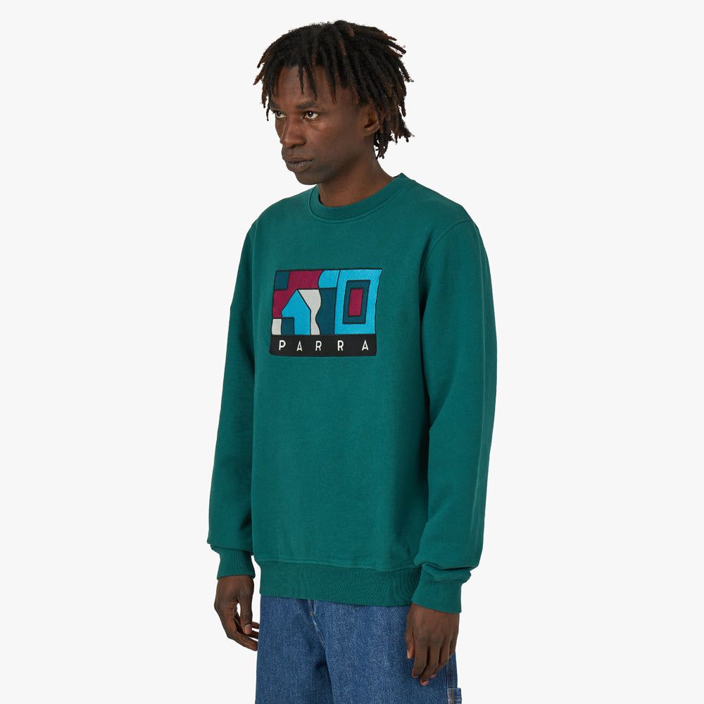 by Parra Blockhaus Crewneck / Pine Green sold by Livestock product image thumbnail 2