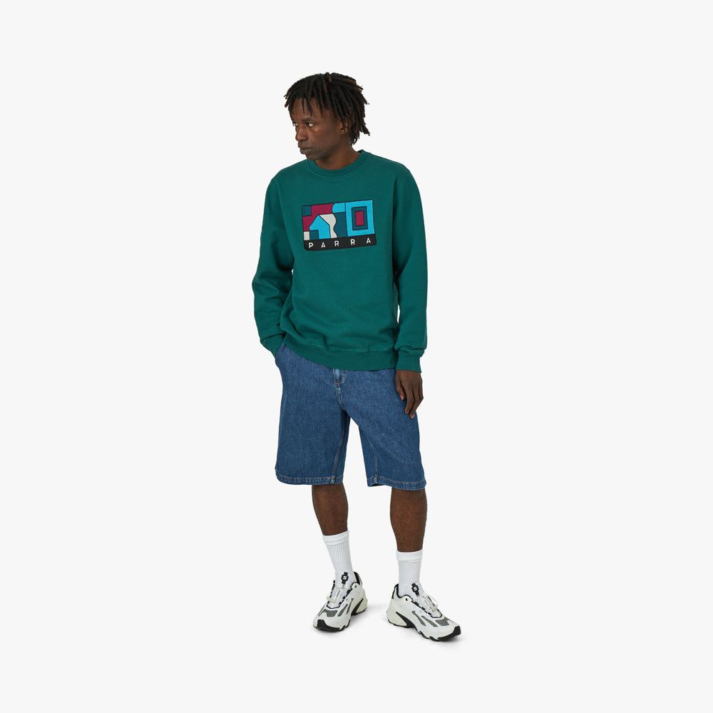 by Parra Blockhaus Crewneck / Pine Green sold by Livestock product image thumbnail 6