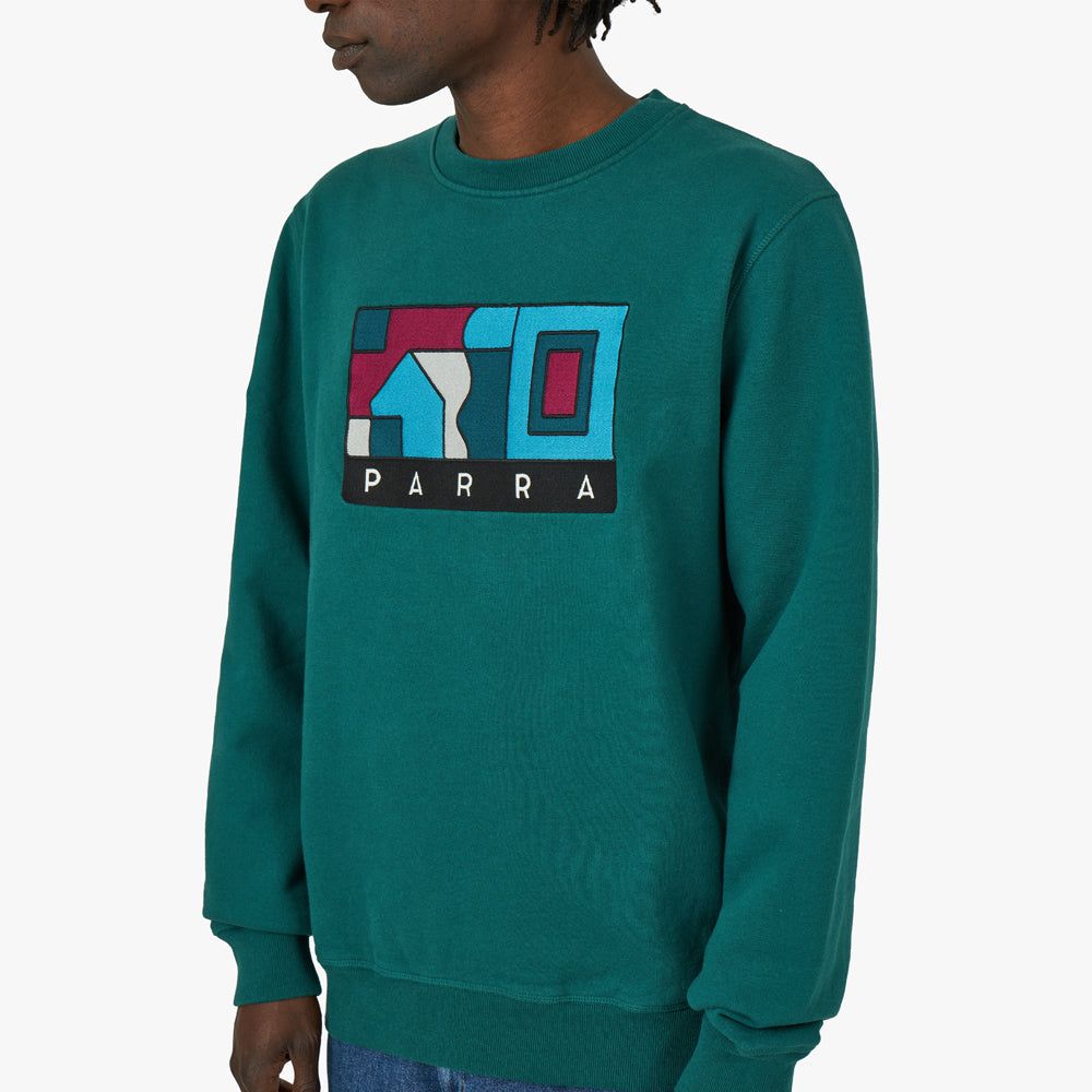 by Parra Blockhaus Crewneck / Pine Green sold by Livestock product image thumbnail 4