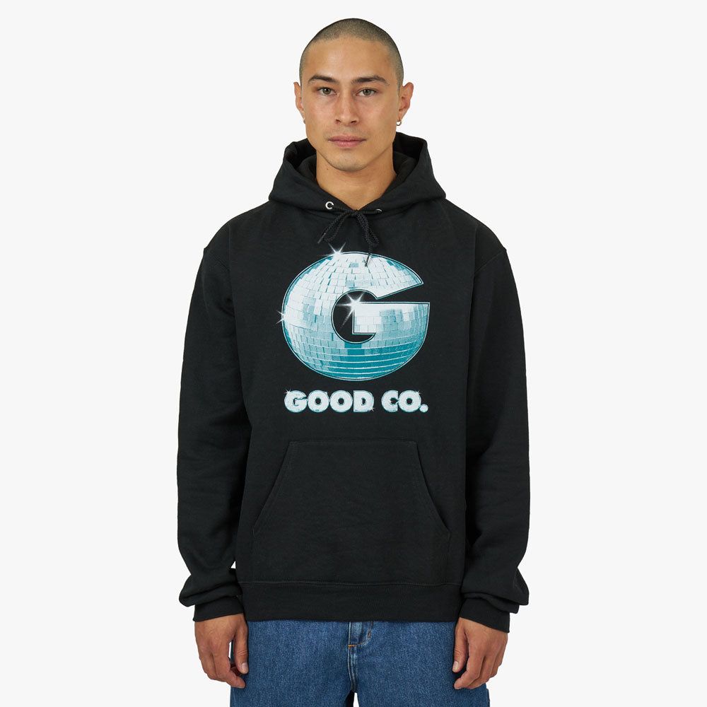 The Good Company World Party Pullover Hoodie / Black sold by Livestock