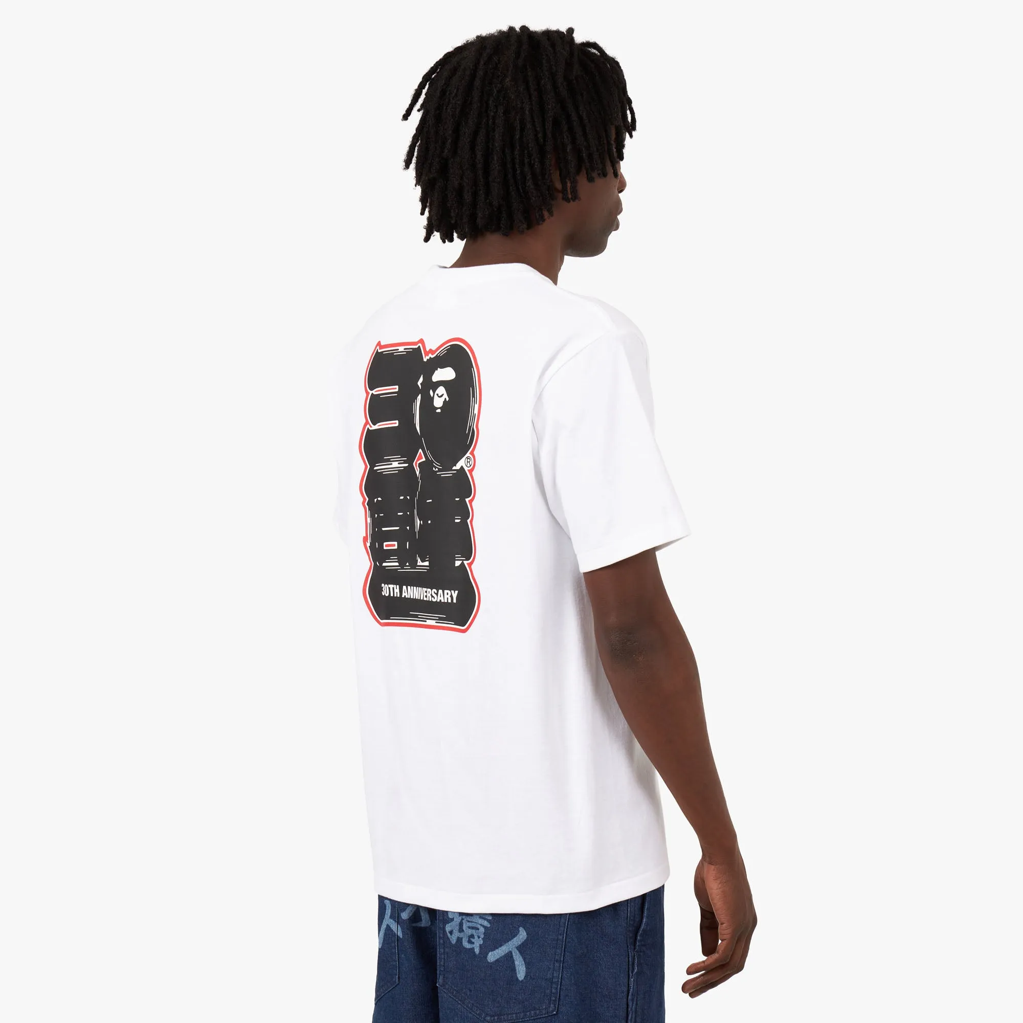 BAPE 30th Anniversary Ape Head T-shirt White / Green sold by Livestock product image thumbnail 4