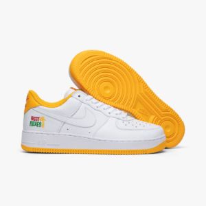 Nike Air Force 1 Low Retro QS White / White - University Gold sold by Livestock