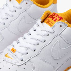 Nike Air Force 1 Low Retro QS White / White - University Gold sold by Livestock