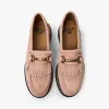 Dr. Martens Adrian Snaffle Desert Oasis Suede Loafer / Peach Beige sold by Livestock