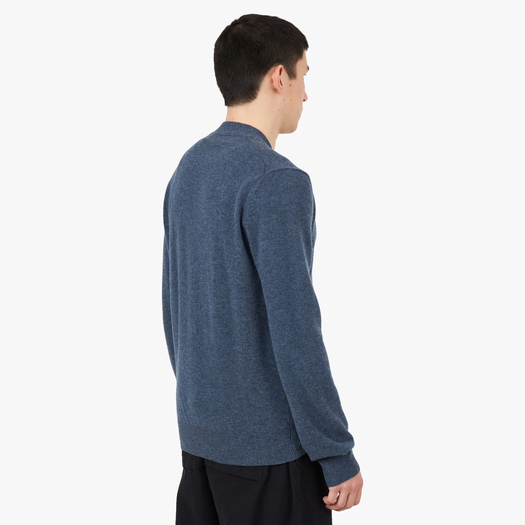 COMME des GAR�ONS PLAY Small Red Heart Cardigan / Navy sold by Livestock product image thumbnail 3