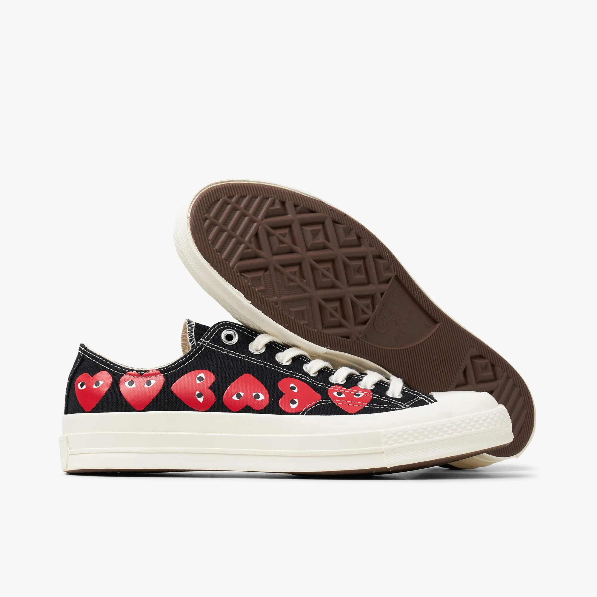 Converse x COMME des GARÇONS PLAY Chuck Taylor Ox / Multi Heart Black sold by Livestock product image thumbnail 2