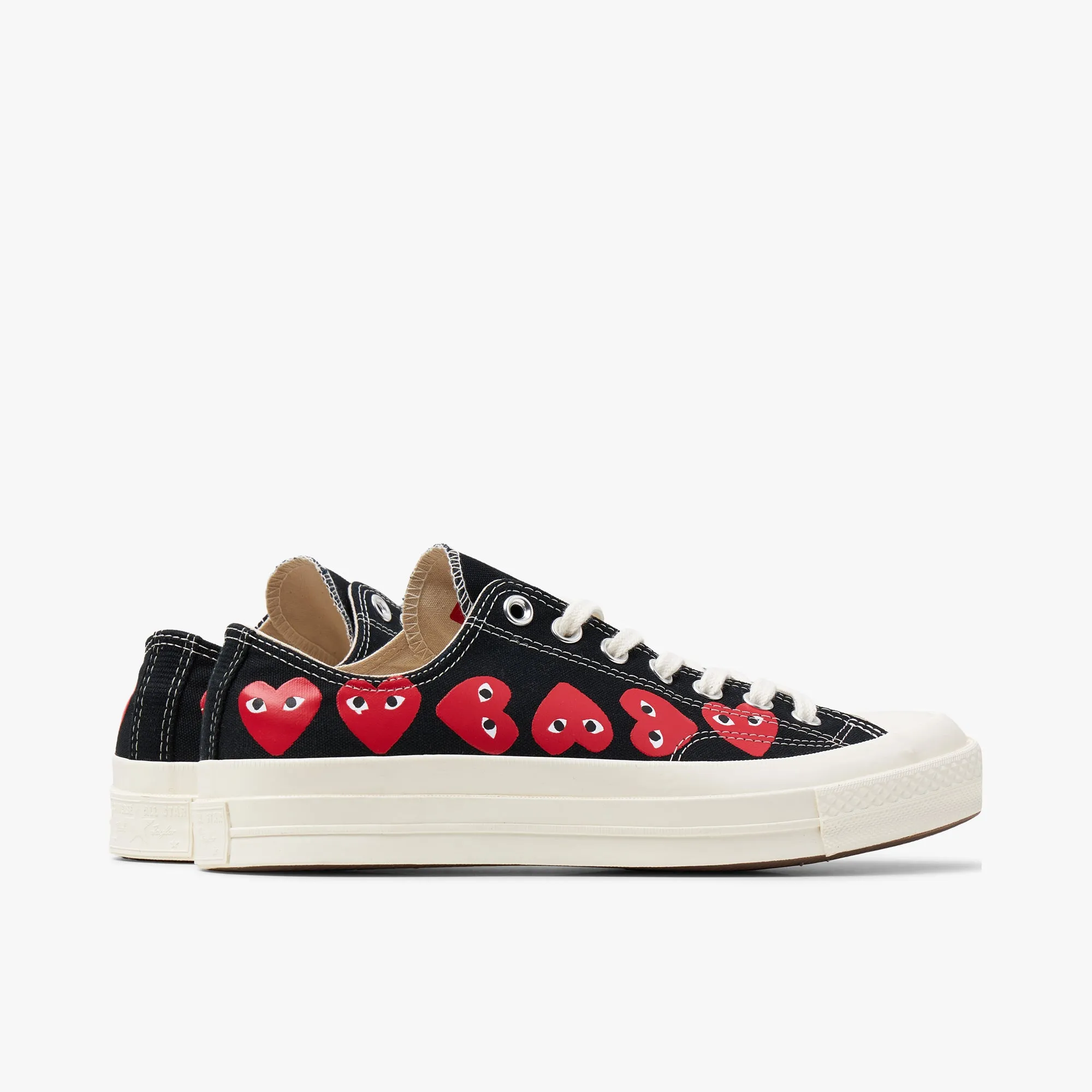 Converse x COMME des GARÇONS PLAY Chuck Taylor Ox / Multi Heart Black sold by Livestock product image thumbnail 4