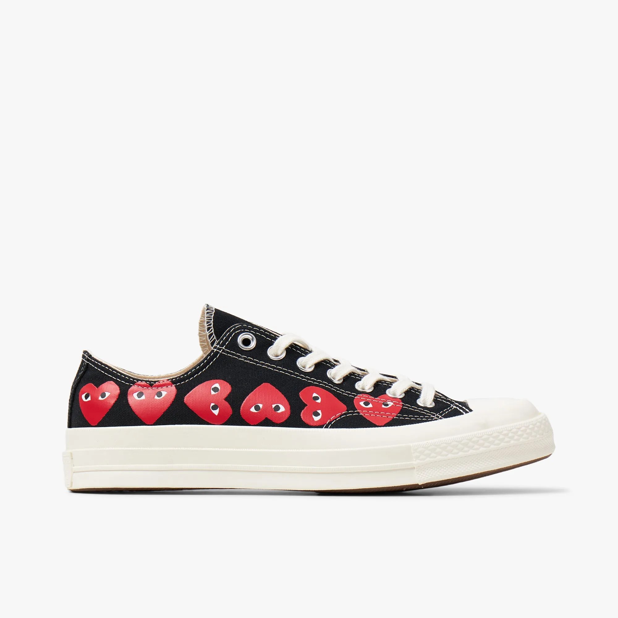 Converse x COMME des GARÇONS PLAY Chuck Taylor Ox / Multi Heart Black sold by Livestock