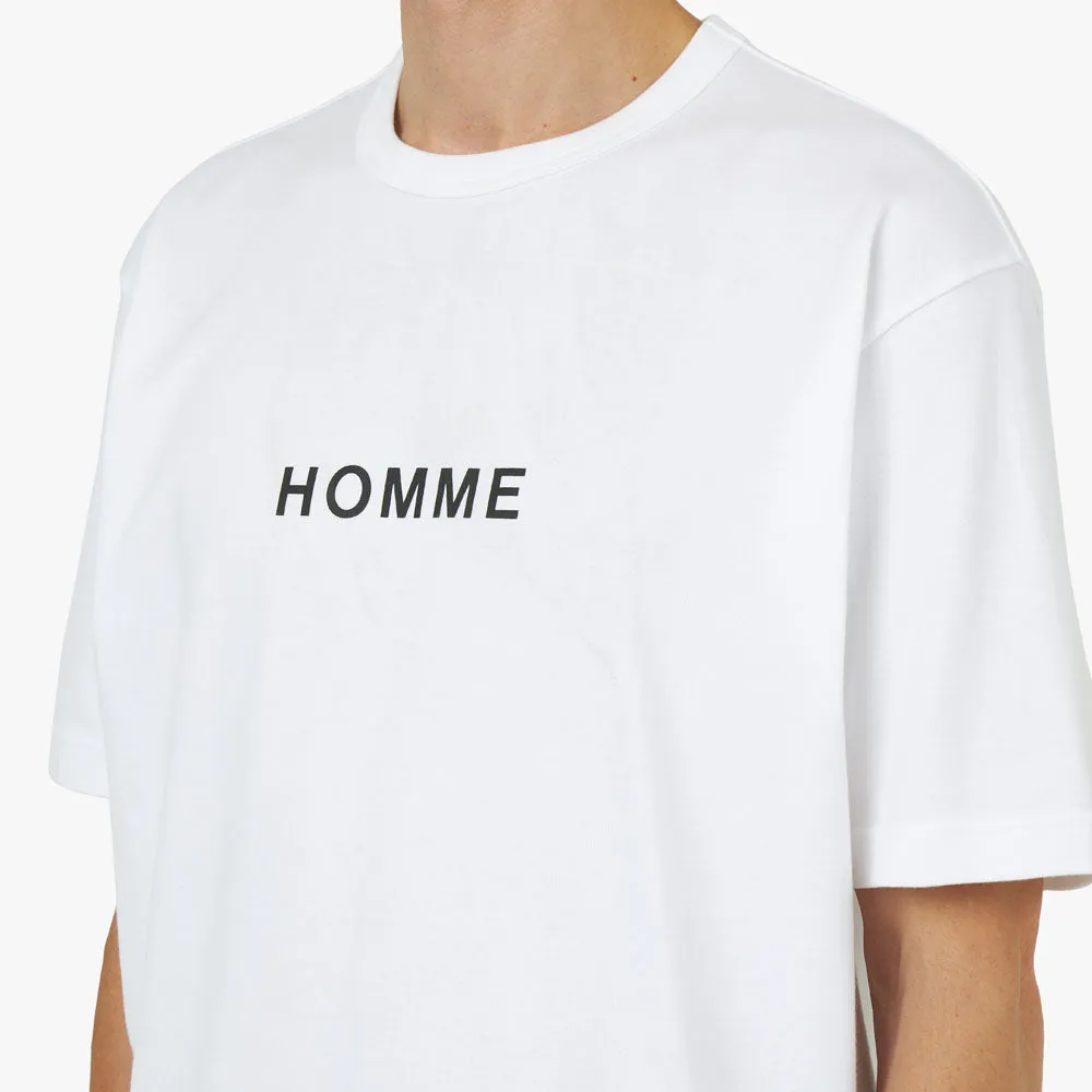 COMME des GARÇONS HOMME Stitch Jersey T-shirt / White sold by Livestock product image thumbnail 4