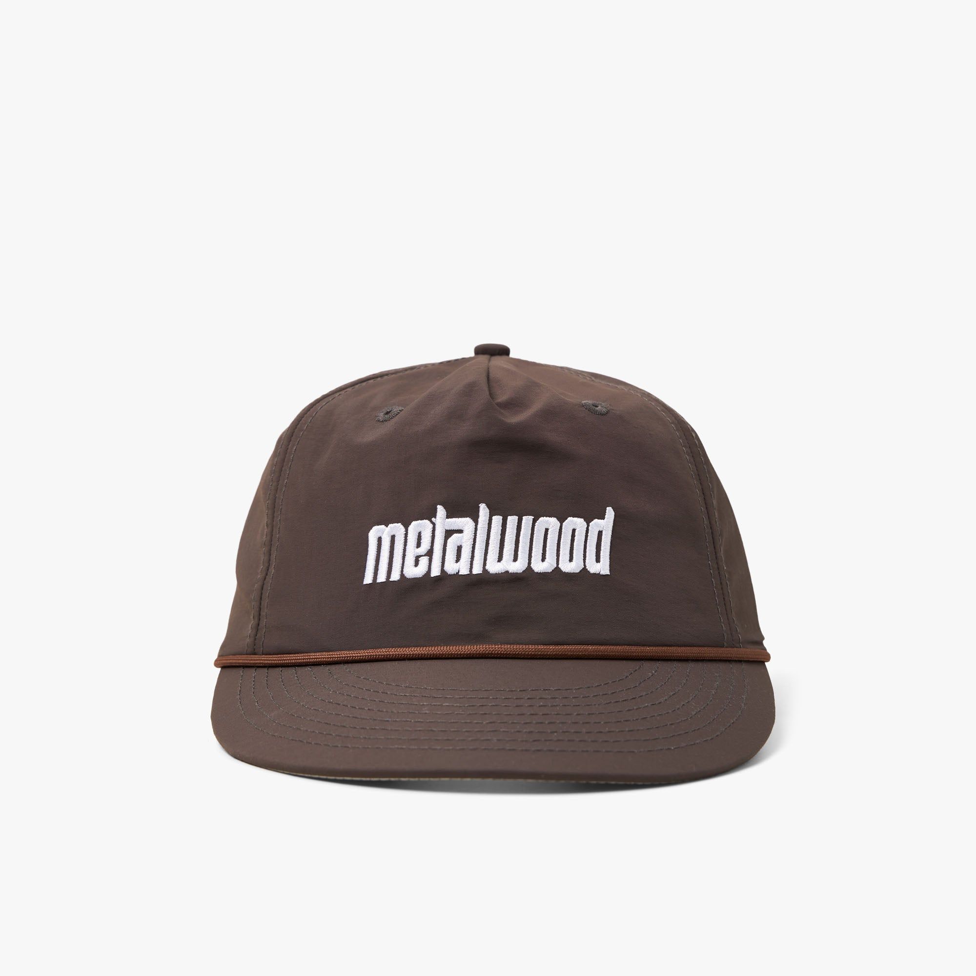 Metalwood Metal Logo 5-Panel Rope Hat / Chocolate sold by Livestock product image thumbnail 2