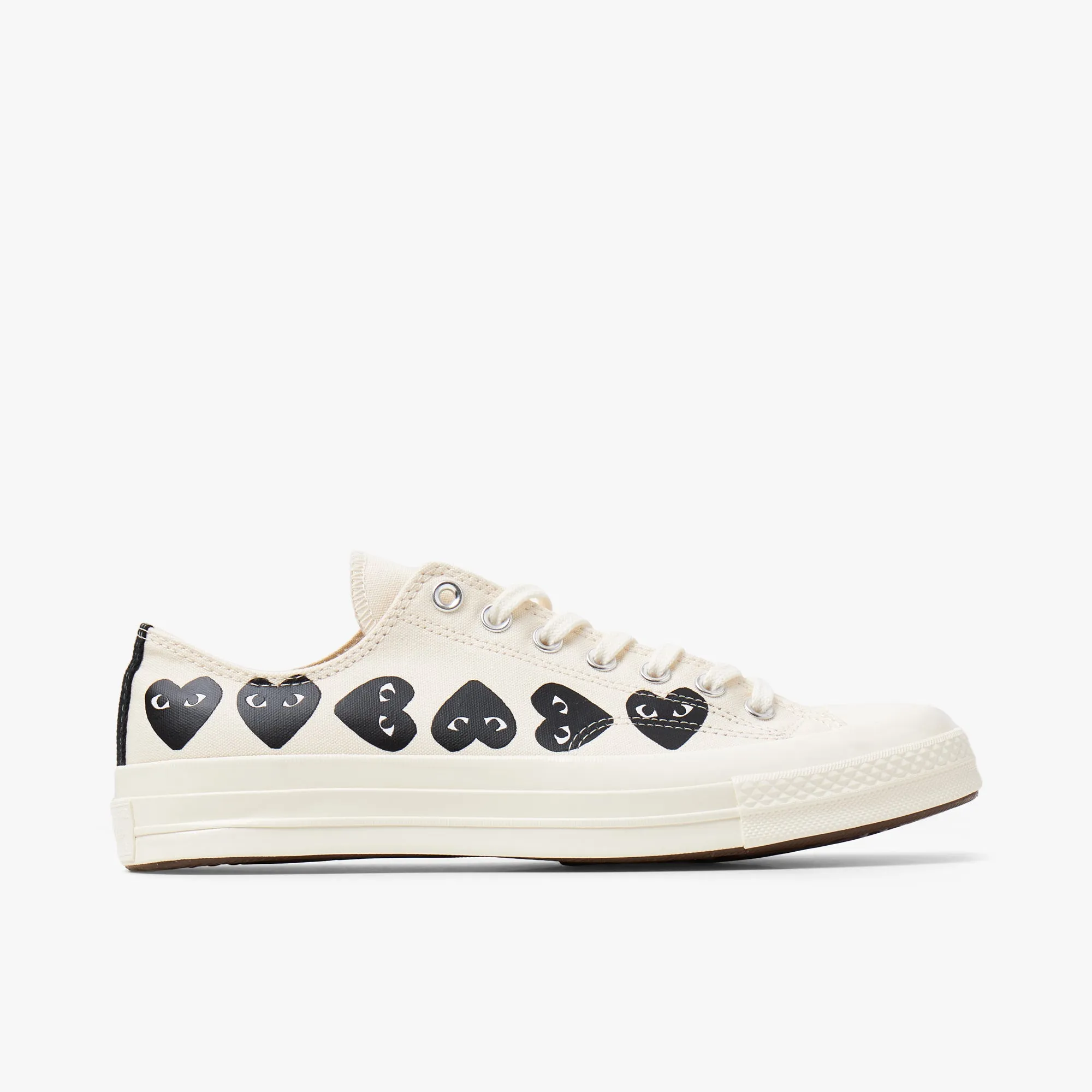 Converse x COMME des GARÇONS PLAY Chuck 70 Ox / Multi Heart Beige sold by Livestock