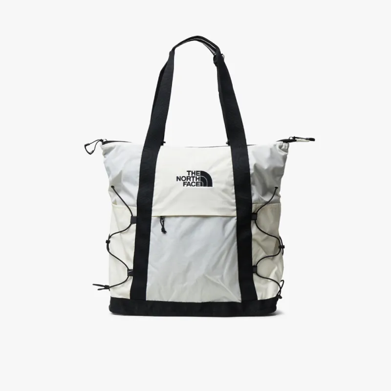 The North Face Borealis Tote Bag Gardenia White / TNF Black sold by Livestock