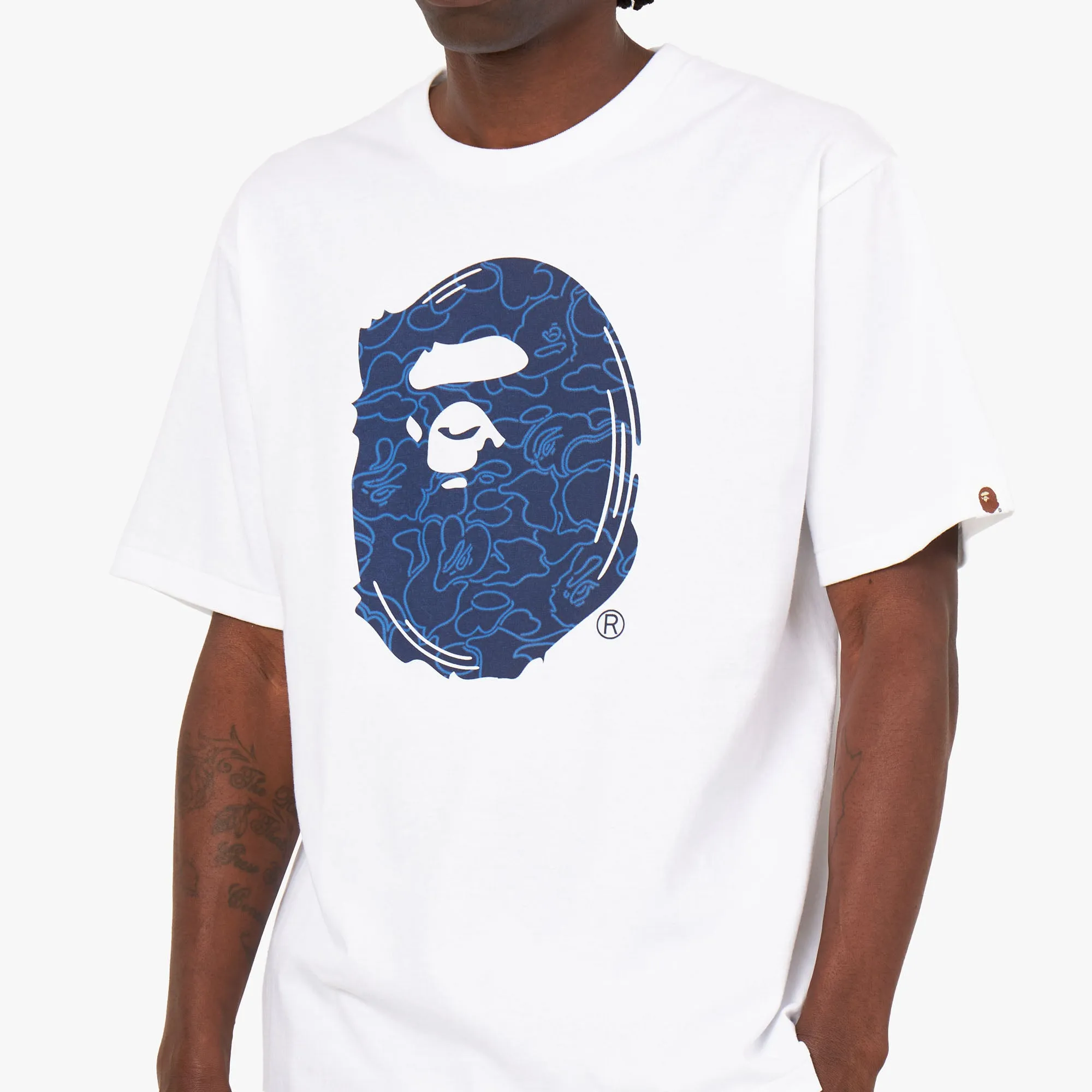 BAPE 30th Anniversary T-shirt White / Navy sold by Livestock product image thumbnail 4