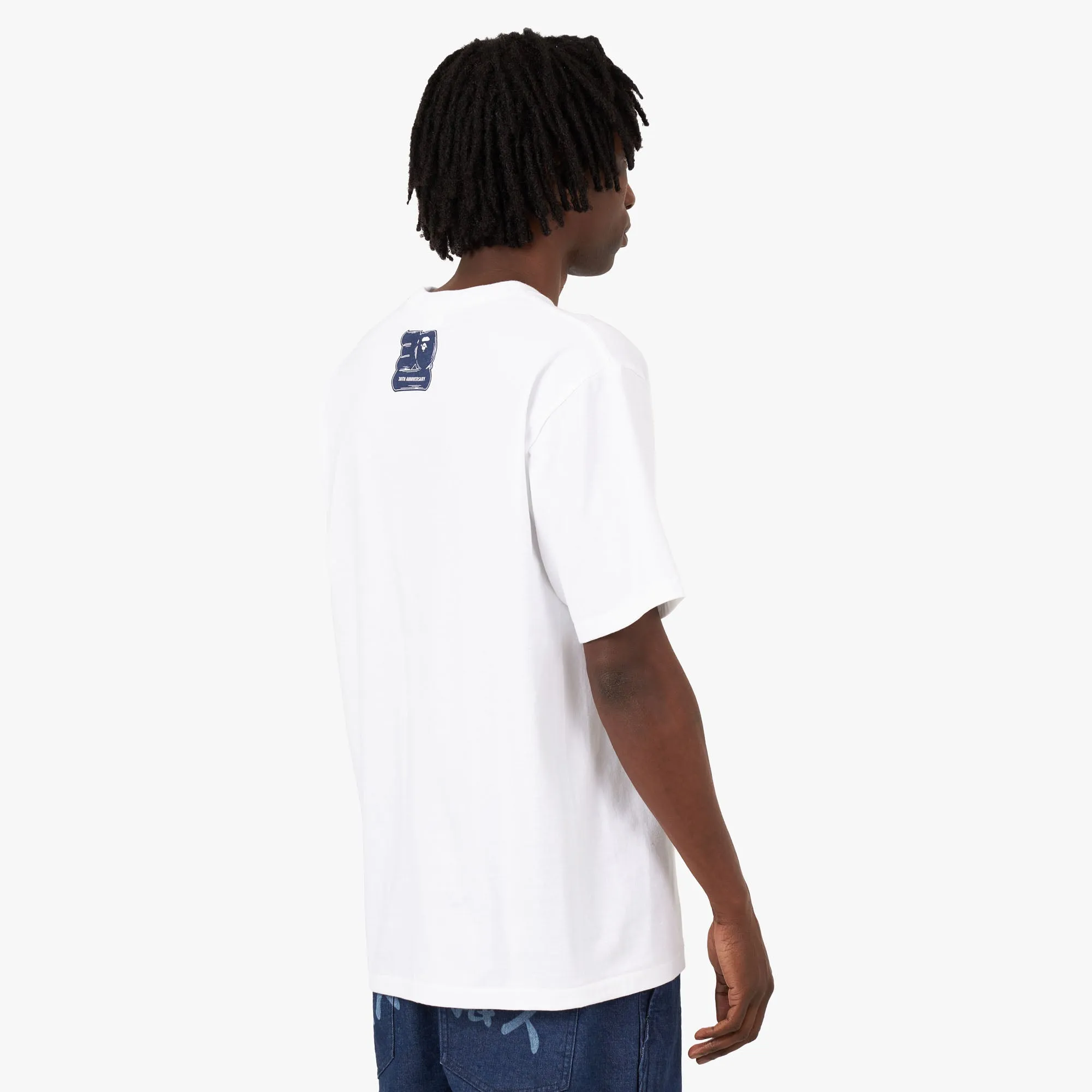 BAPE 30th Anniversary T-shirt White / Navy sold by Livestock product image thumbnail 2