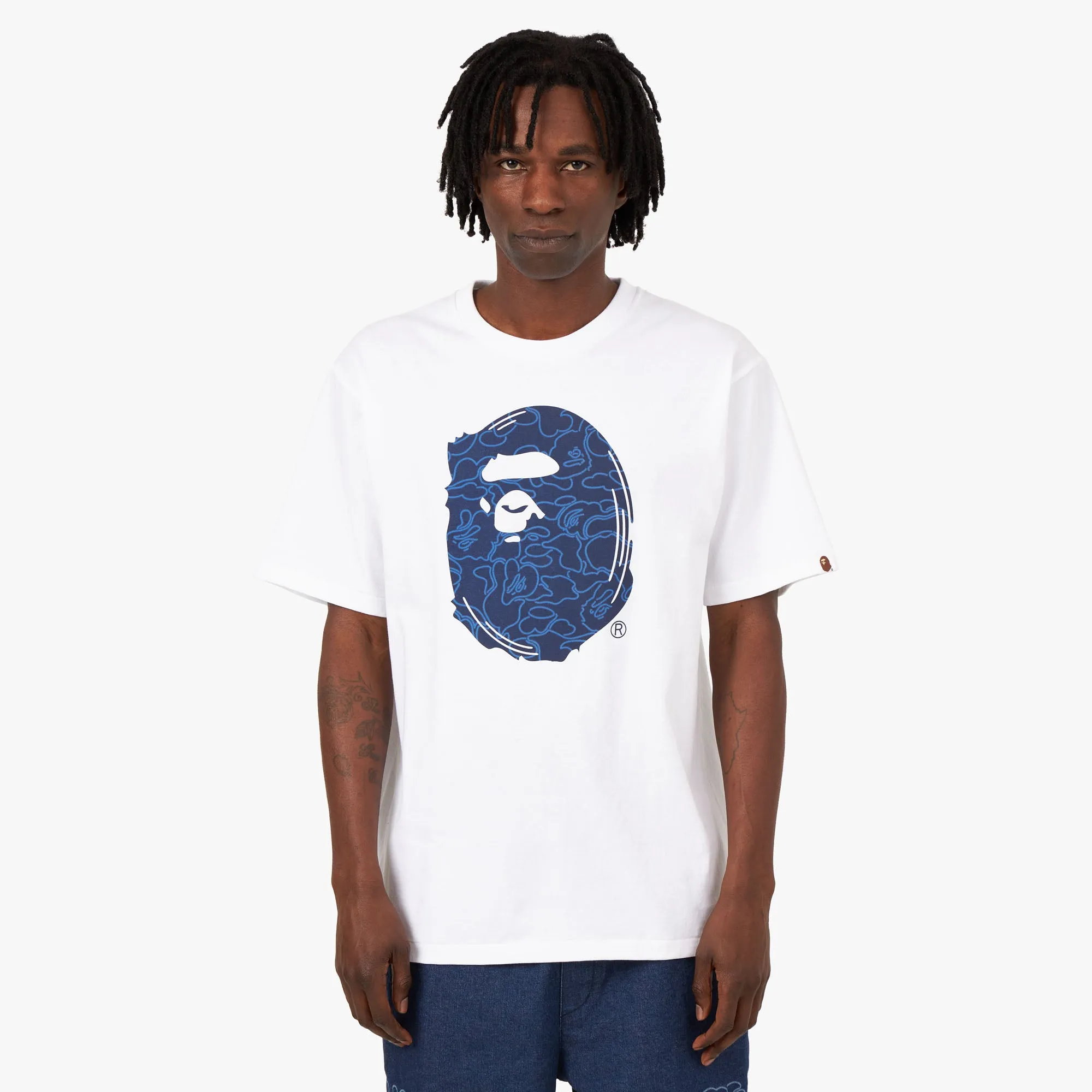 BAPE 30th Anniversary T-shirt White / Navy sold by Livestock