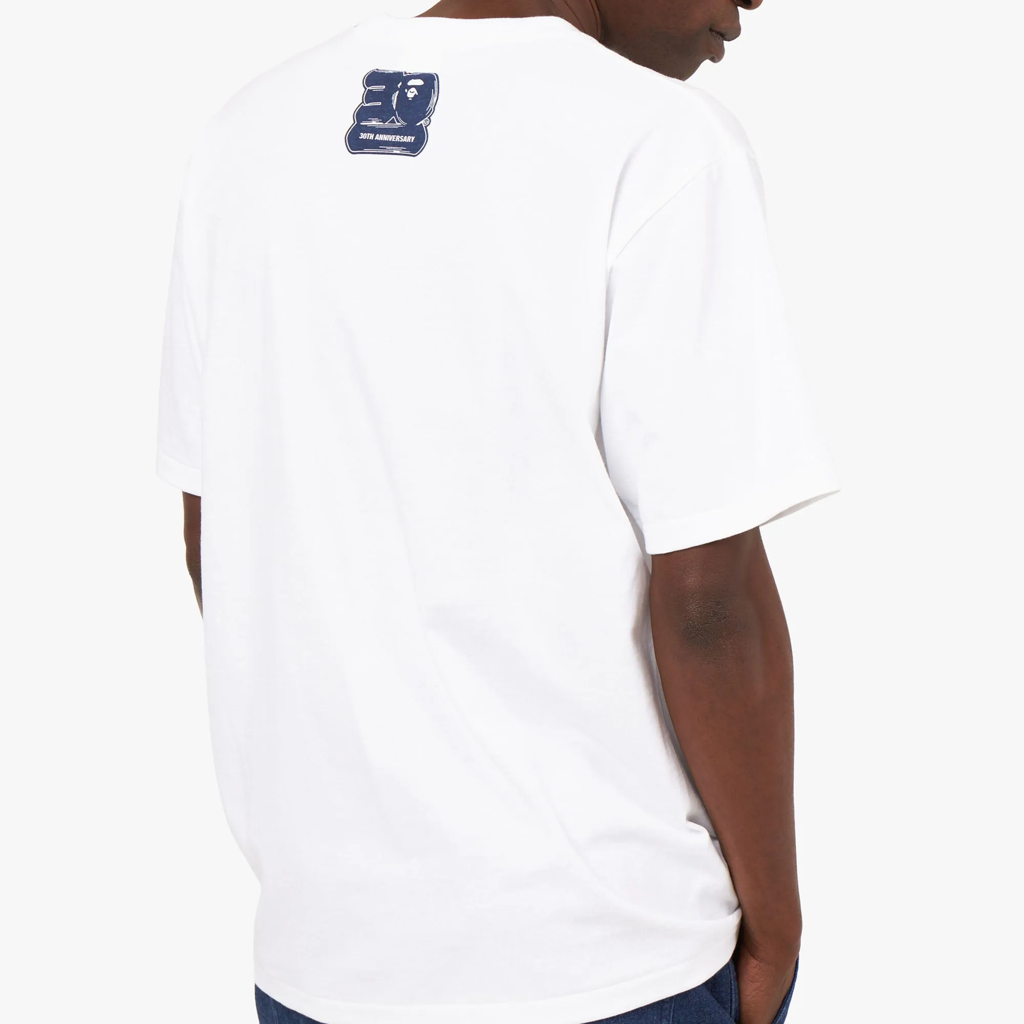 BAPE 30th Anniversary T-shirt White / Navy sold by Livestock product image thumbnail 5